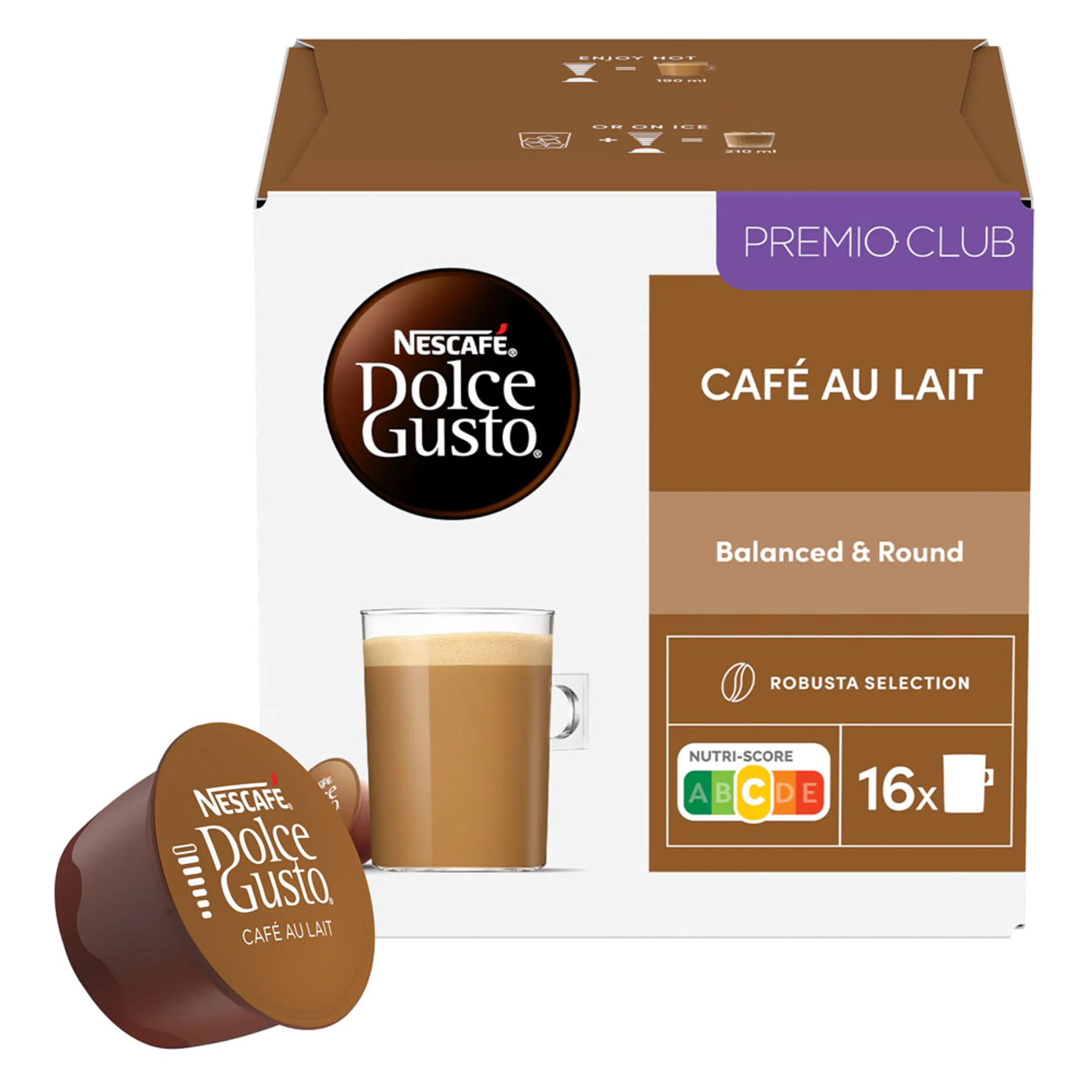 Capsule - Café au lait - 16