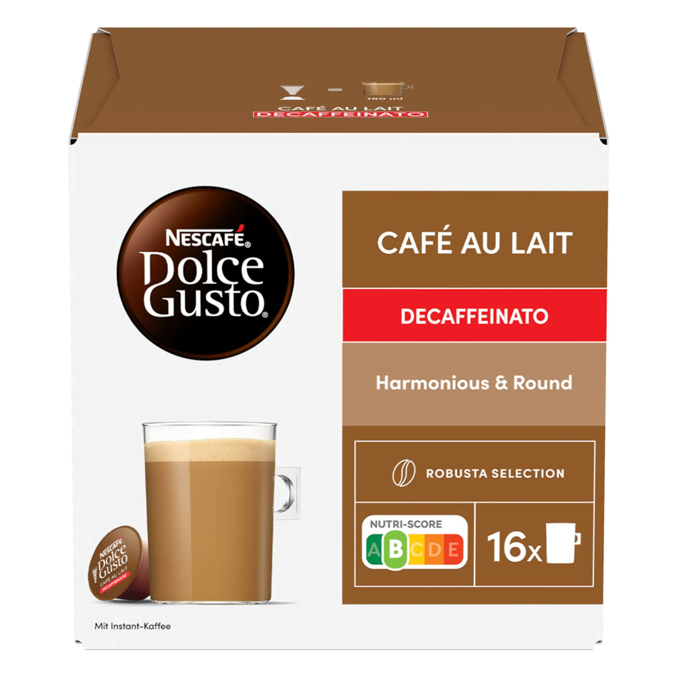 Capsule - Café au Lait Decaffeinato - 16