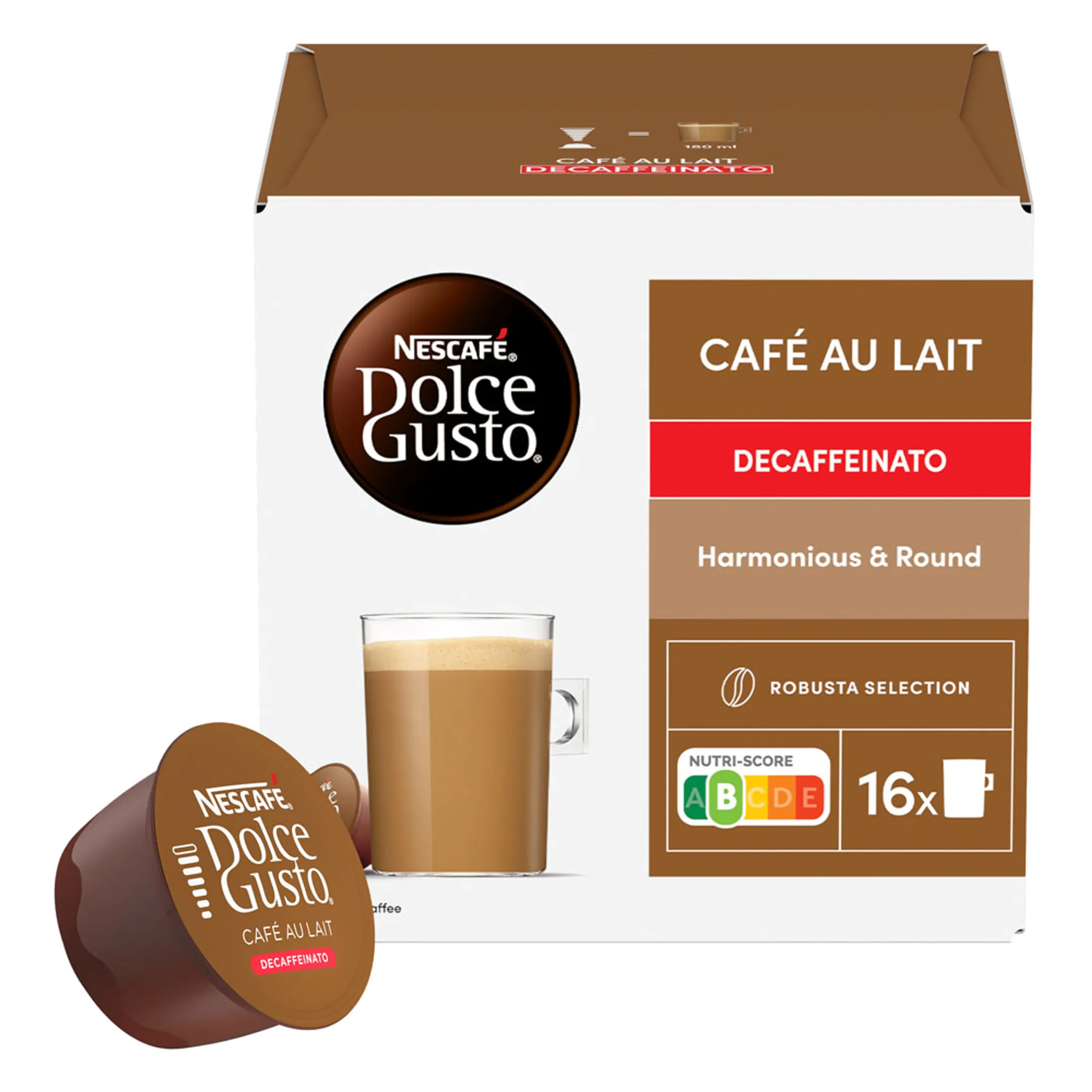 Capsule - Café au Lait Decaffeinato - 16