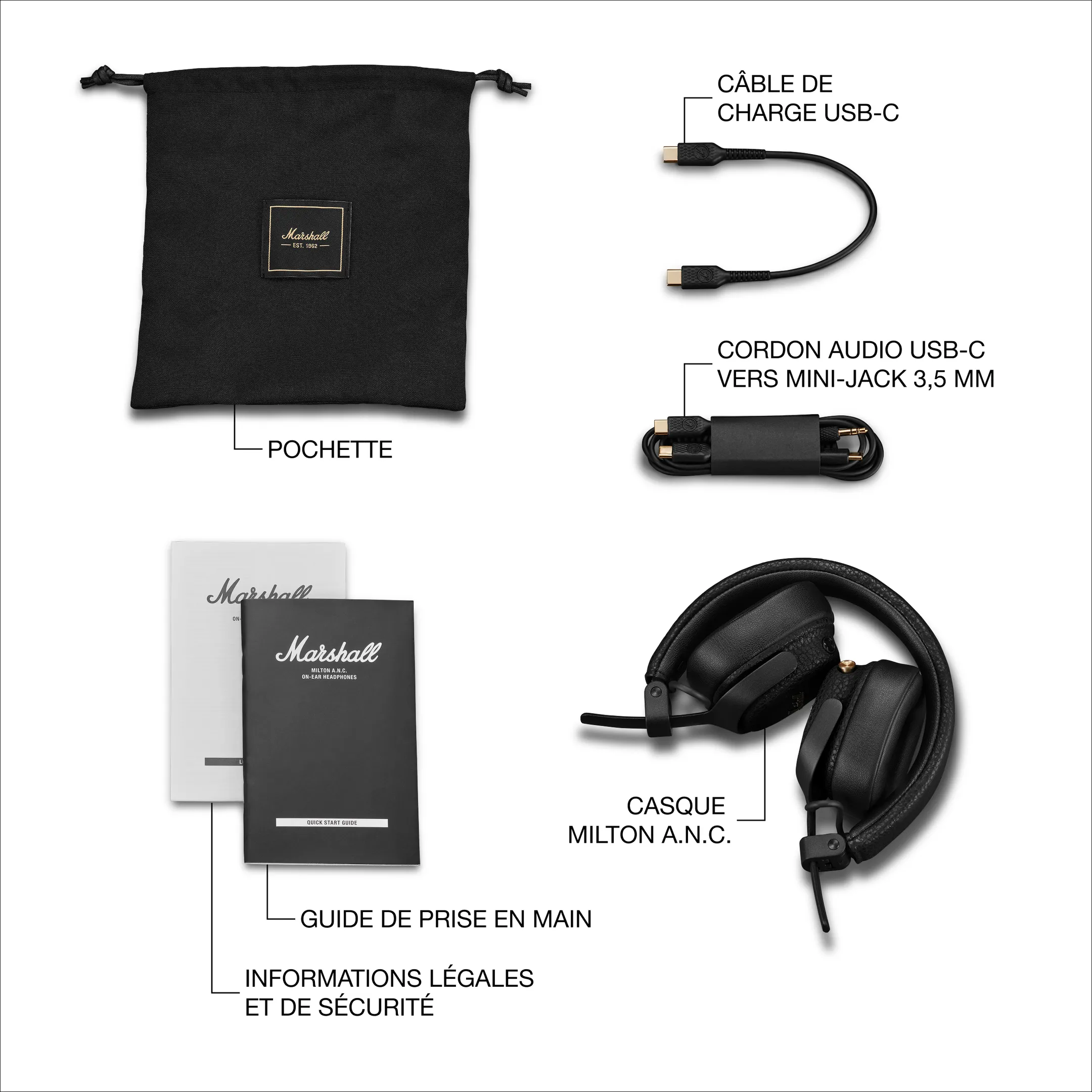 Casque Milton ANC - Noir