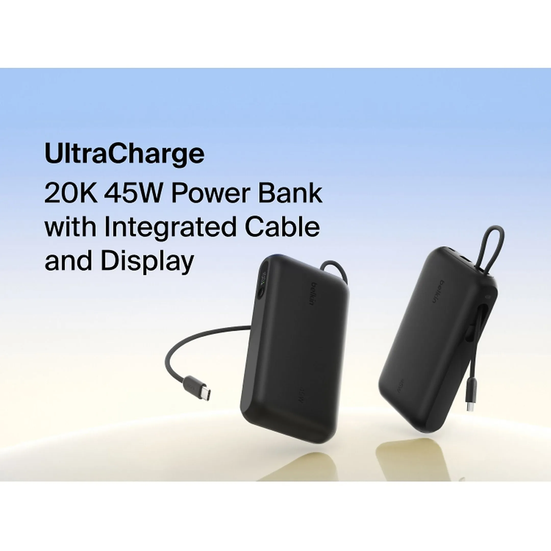 BoostCharge Chargeur portable 20 000 mAh avec écran