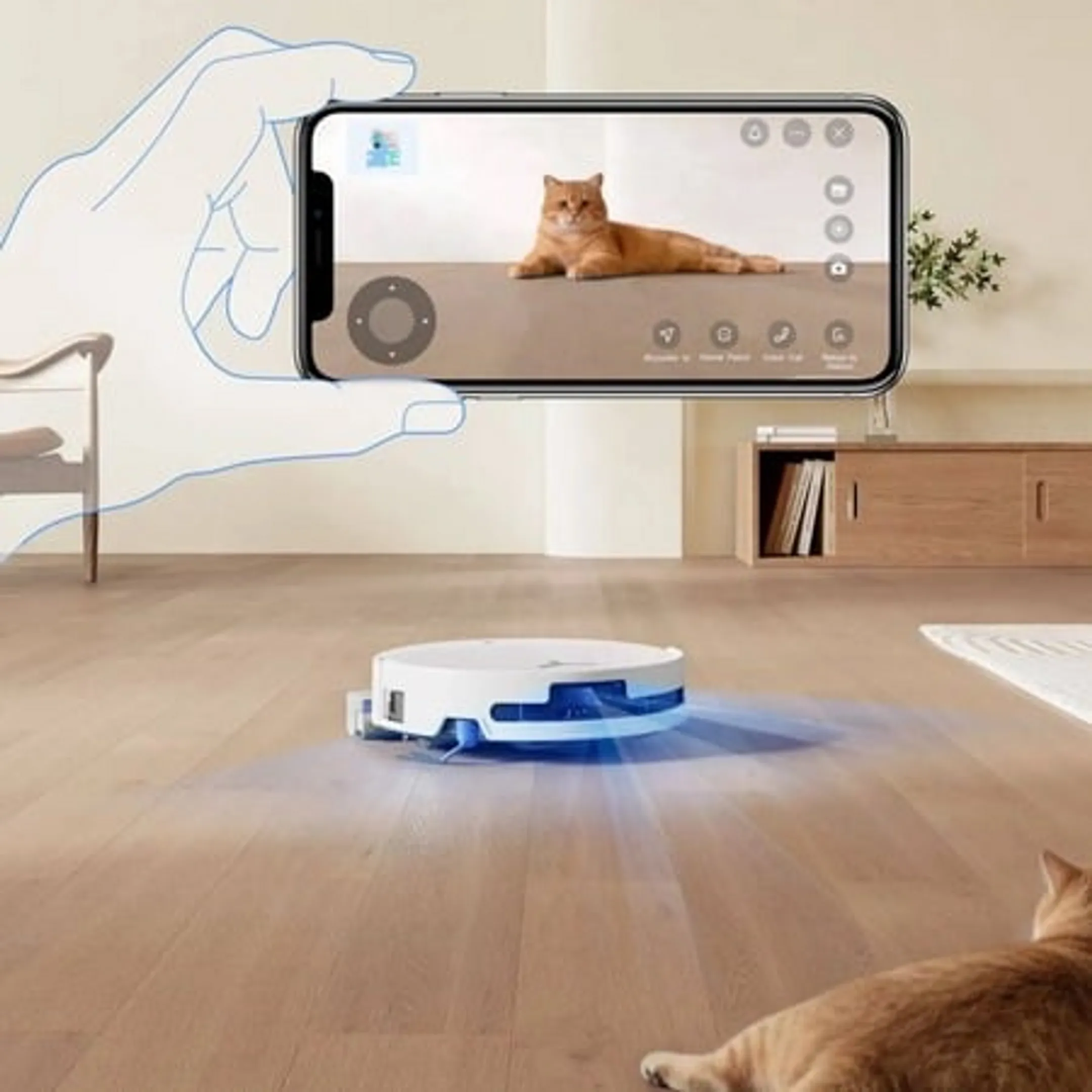 Aspirateur robot 2en1 Deebot T90 Omni - Blanc