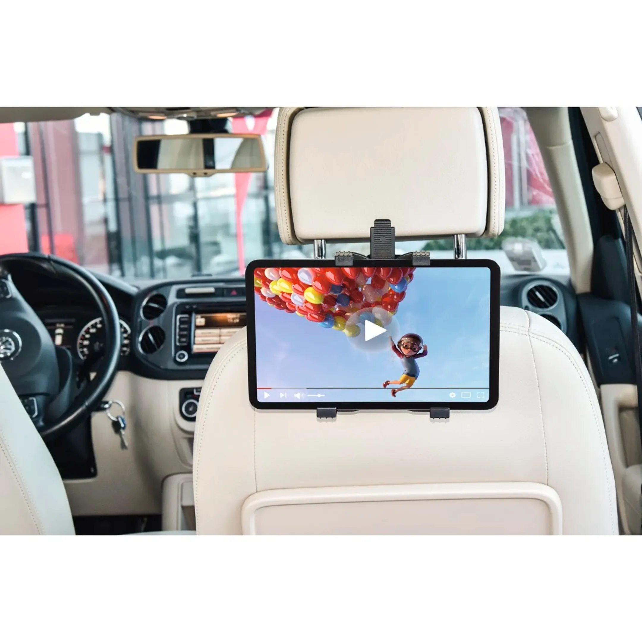 Hoofdsteunhouder voor tablets - 7" - 14,6" - 360°