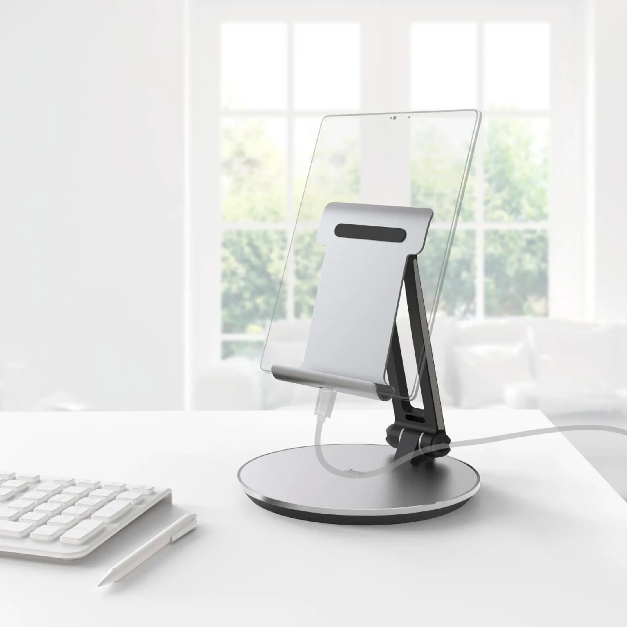 Houder voor tablet - Aluminium - 7" - 12,9" 