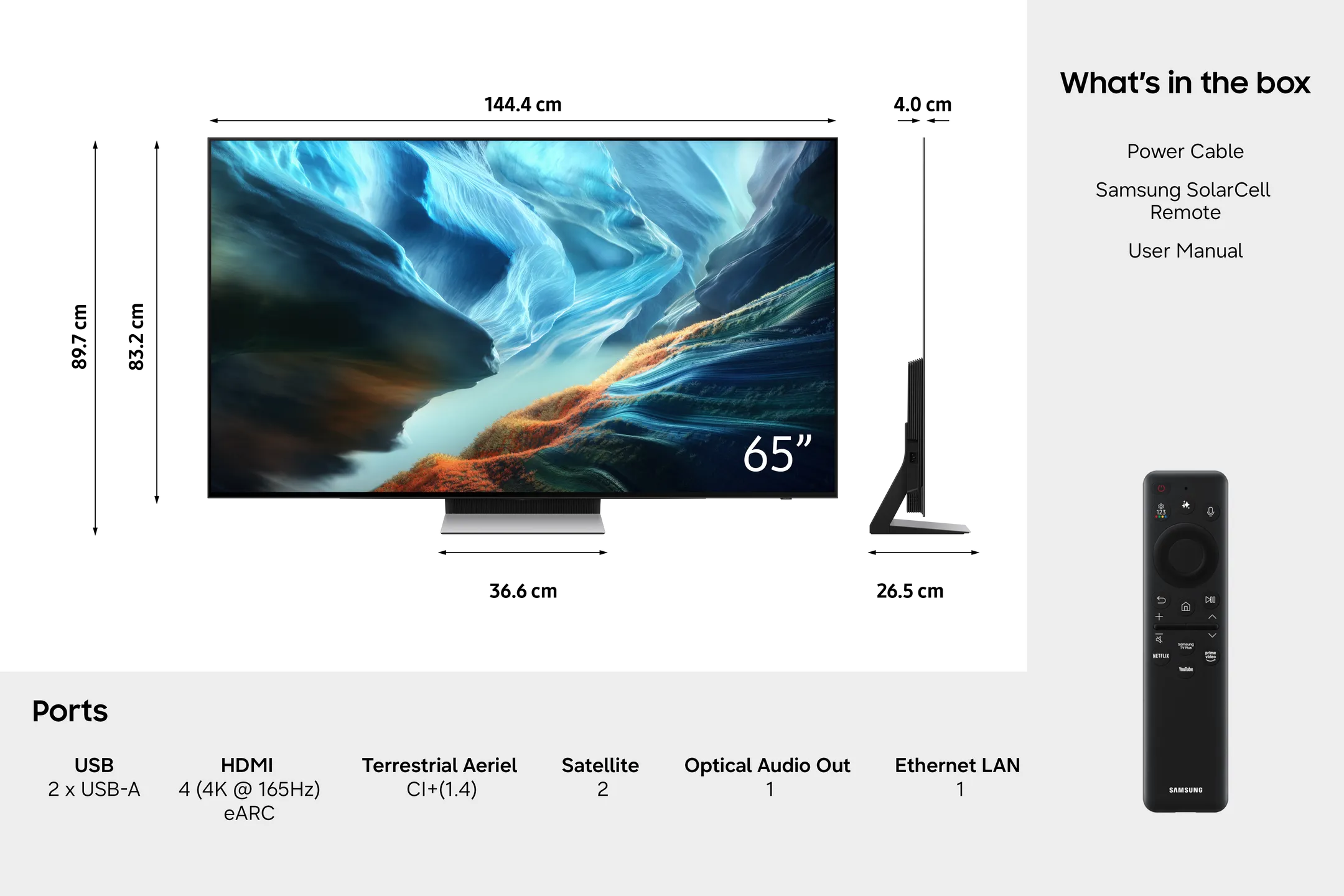 OLED 4K TV QE65S90HAEXXN (2026) - 65 inch