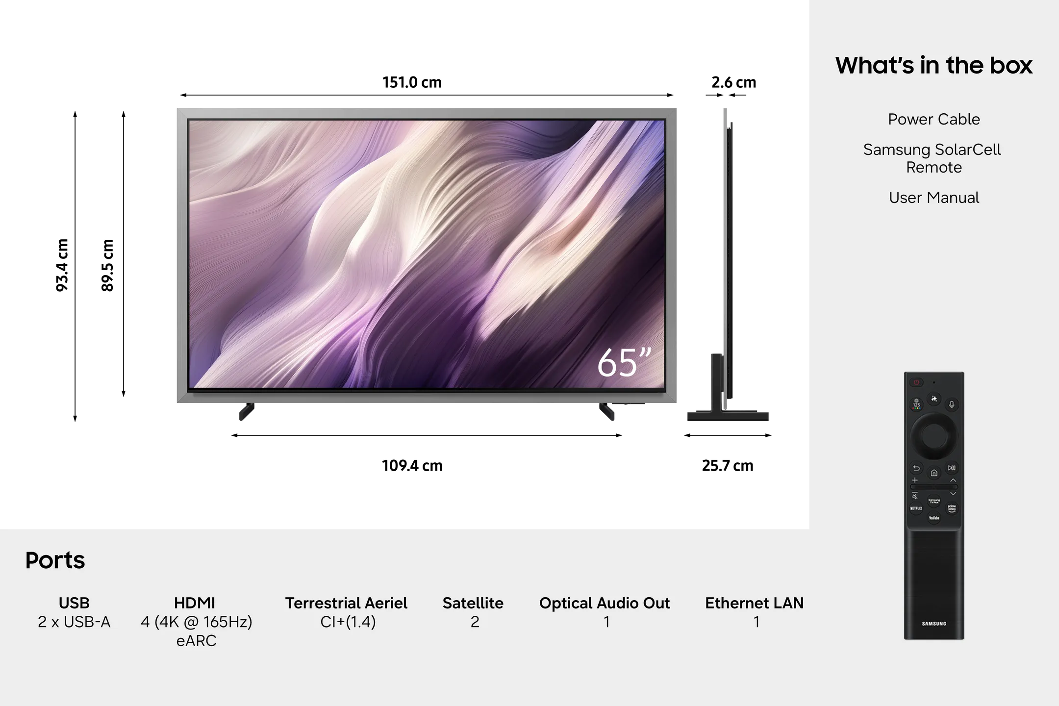 OLED 4K TV QE65S99HATXXN (2026) - 65 inch