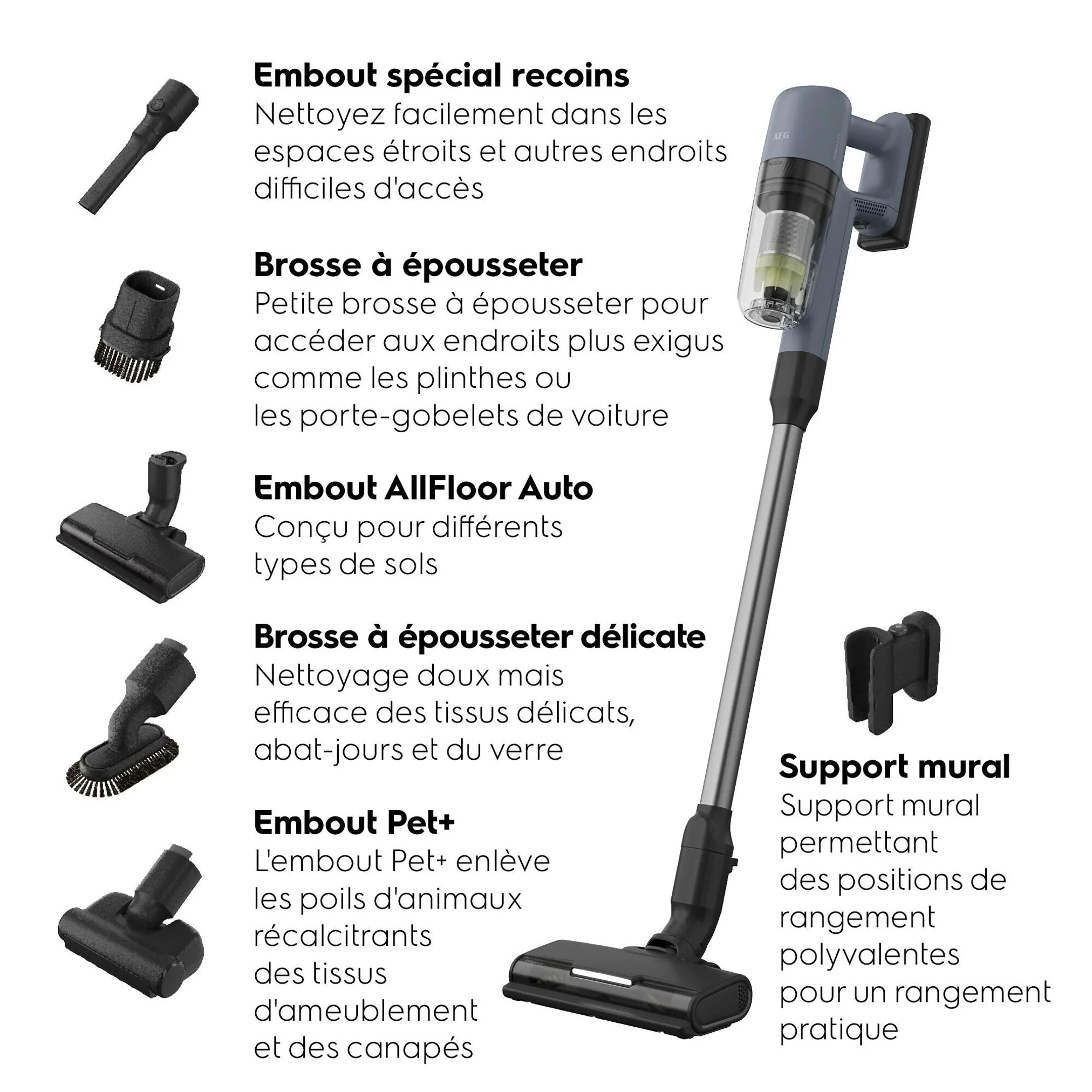 Aspirateur balai 7000 AP72AB21DB
