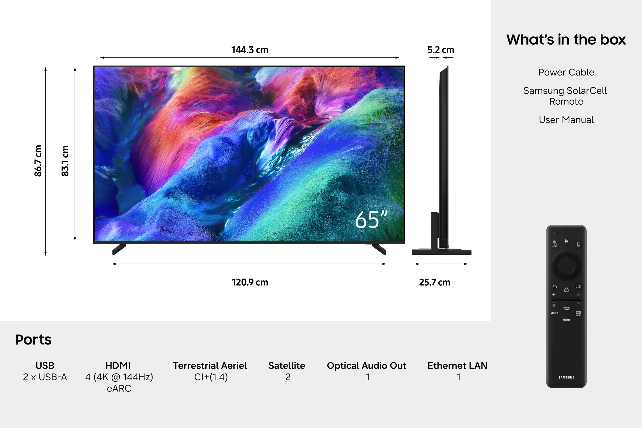 Micro RGB 4K TV MRE65R86HAUXXN (2026) - 65 pouces