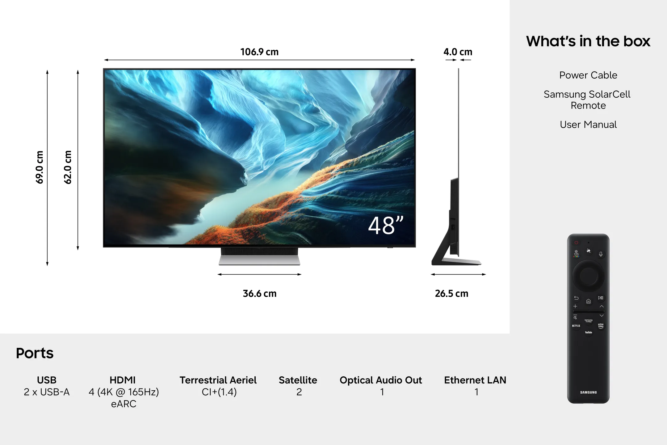 OLED 4K TV QE48S90HAEXXN (2026) - 48 inch