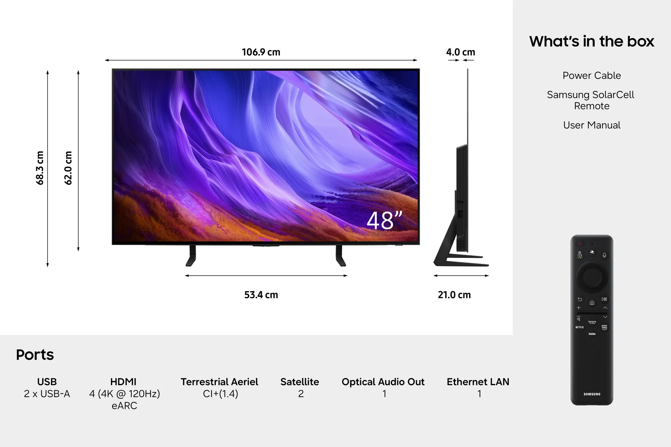 OLED 4K TV QE48S83HAEXXN (2026) - 48 inch