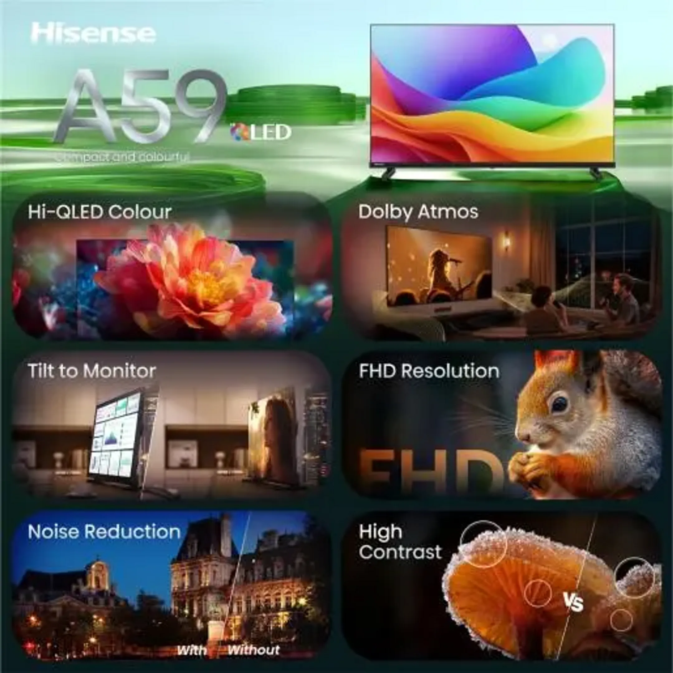 Hi-QLED Smart TV 32A59S (2026) - 32 pouces