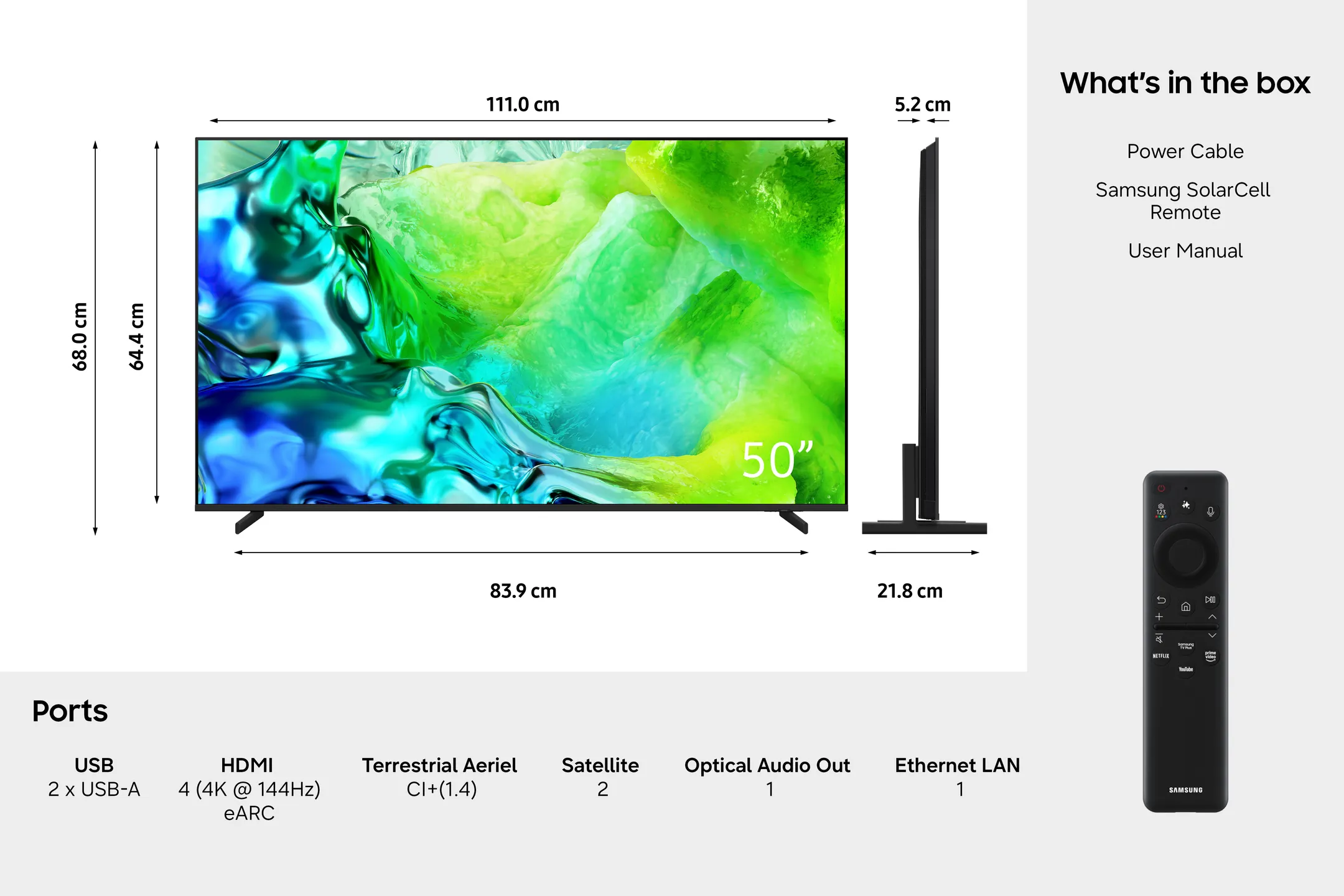 Neo QLED 4K TV QE50QN83HAUXXN (2026) - 50 inch 