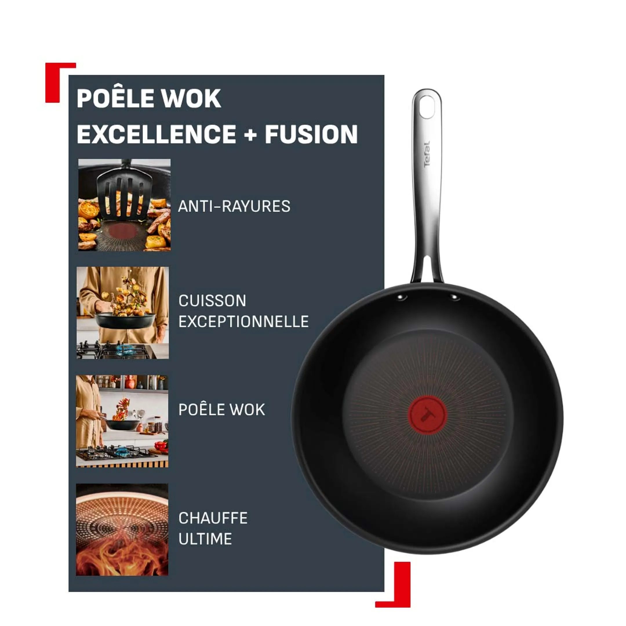 Poêle wok Excellence+ G3301902 Ø28cm