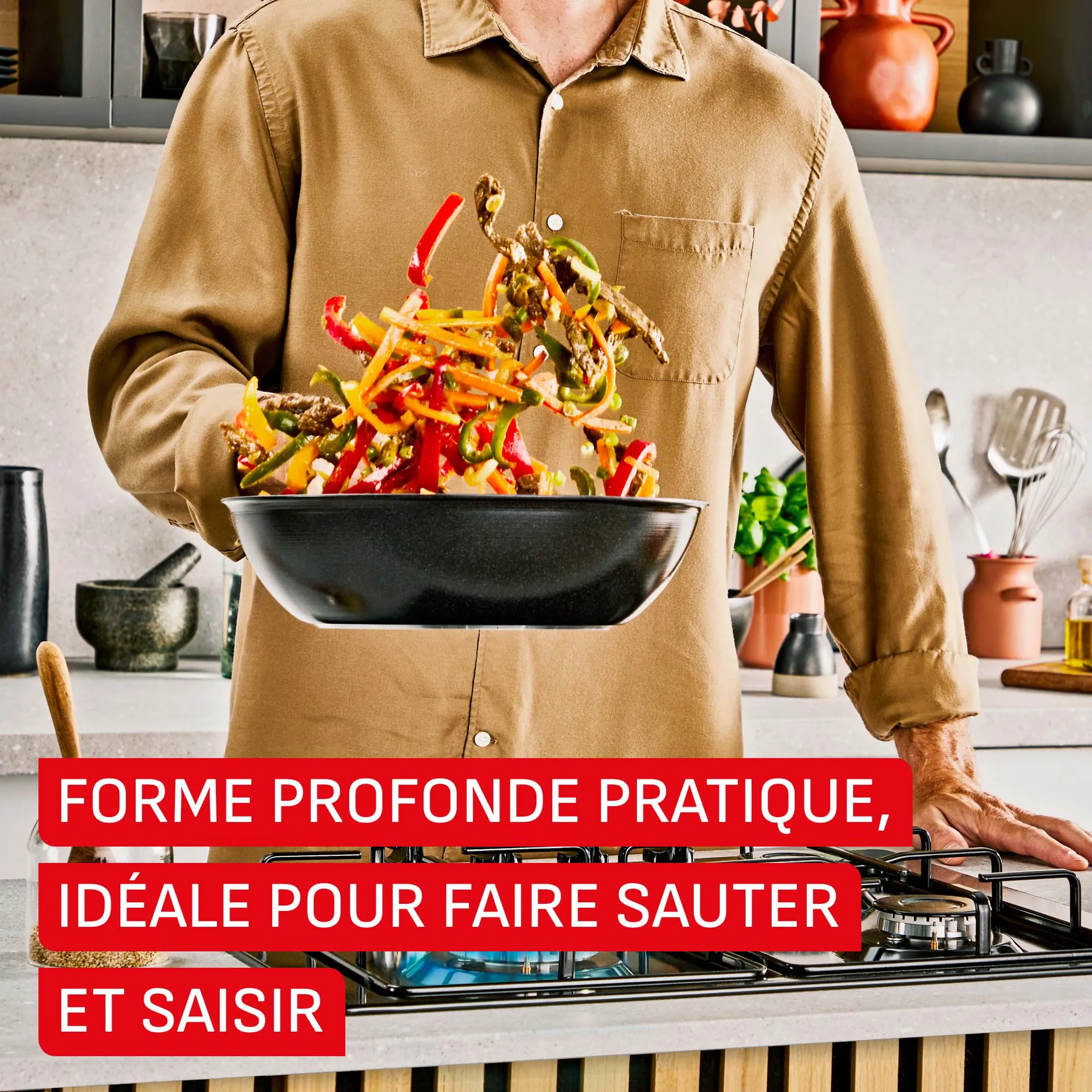 Poêle wok Excellence G2071902 - Ø28cm