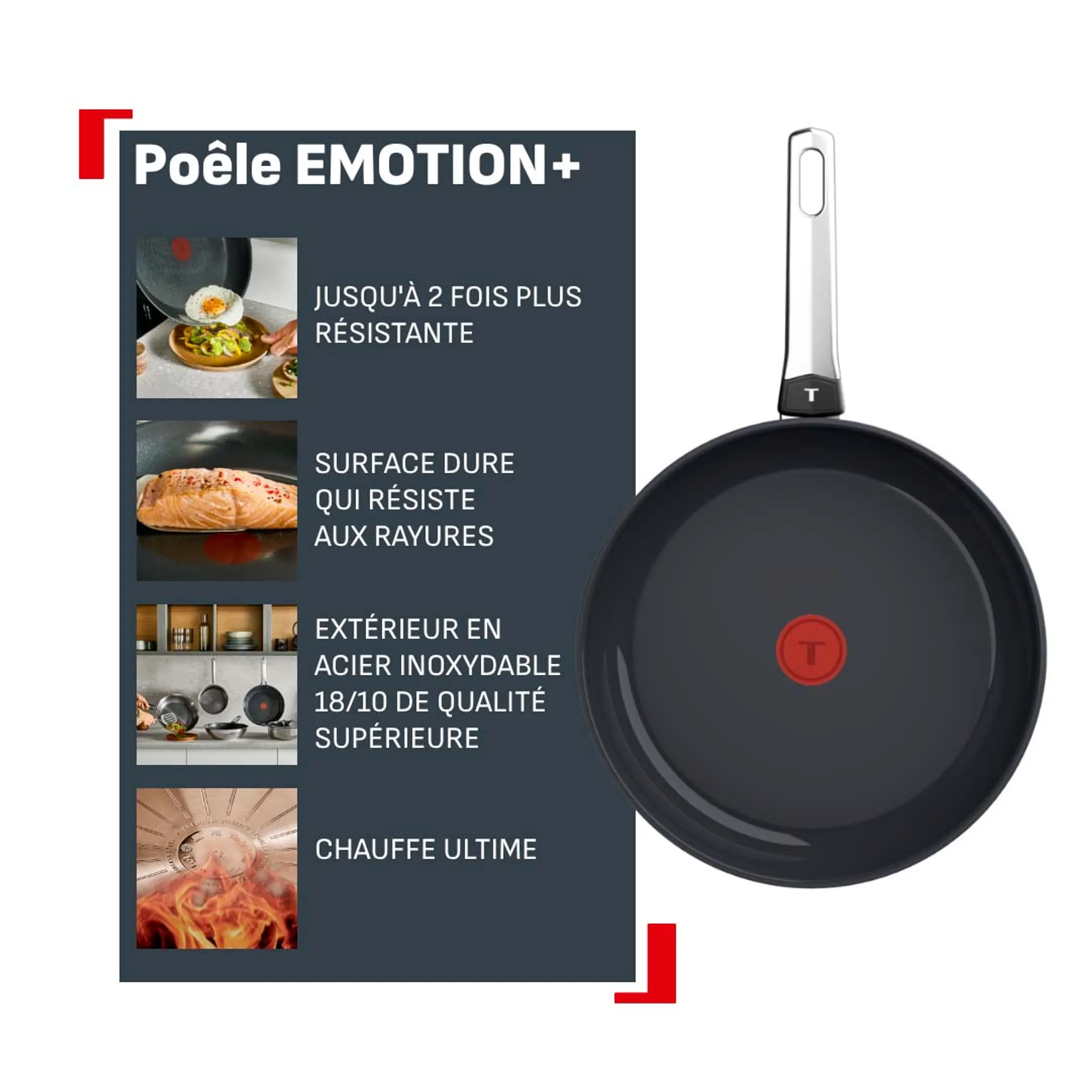 Poêle à frire Emotion+ E3310604 - Ø28cm