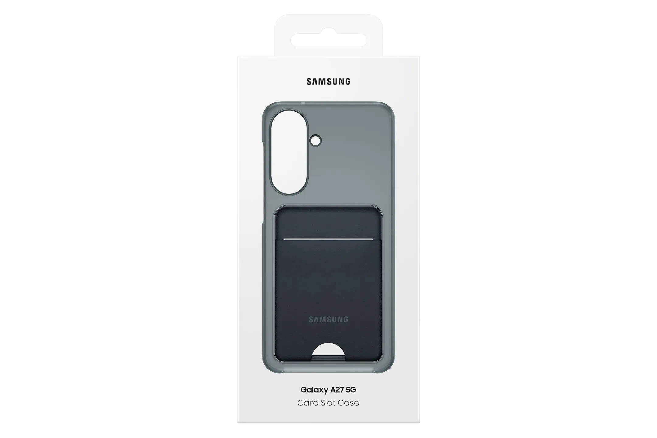Backcover met kaarthouder voor Galaxy A27 - Zwart