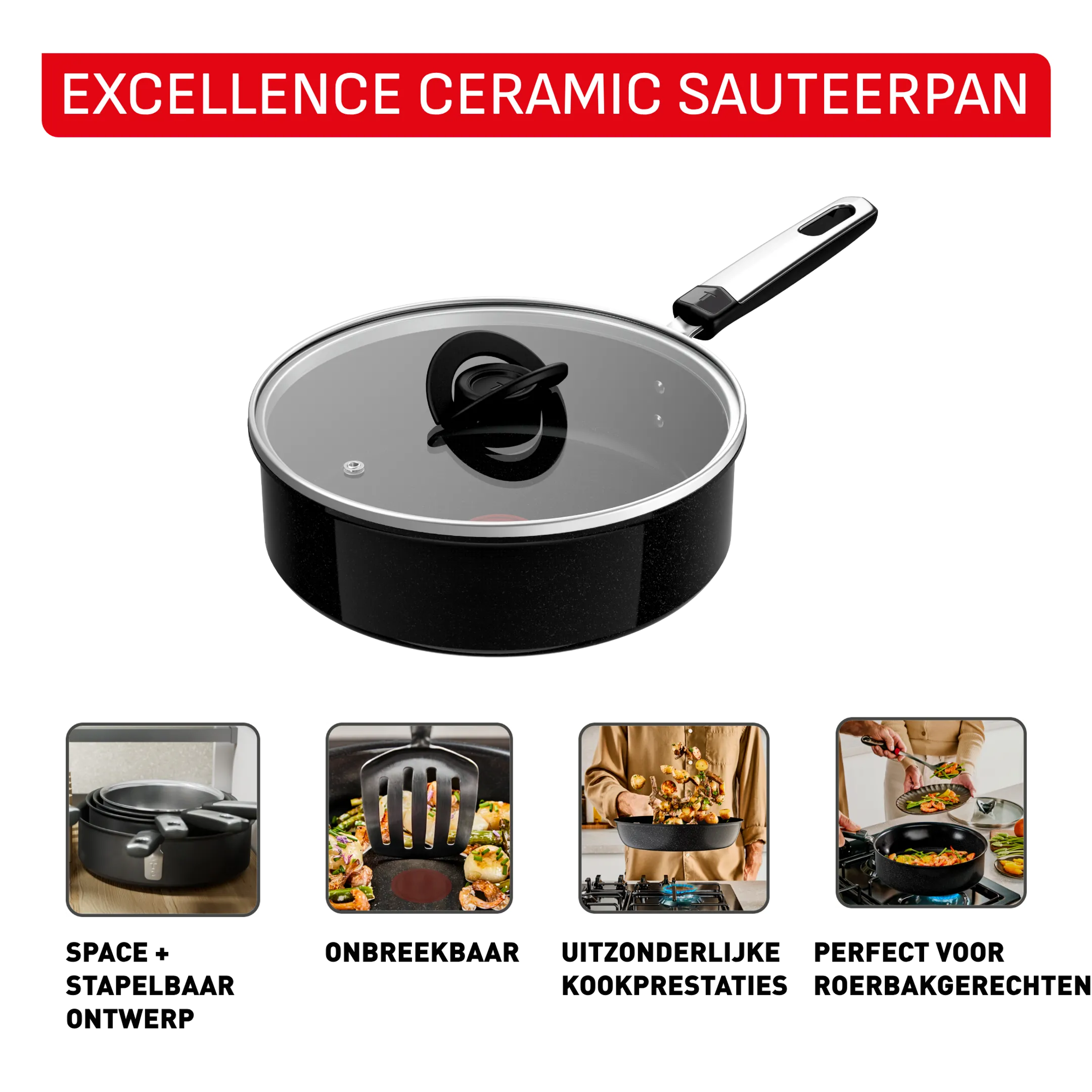 Sauteerpan Excellence Ceramic G2073202 - Ø24 cm