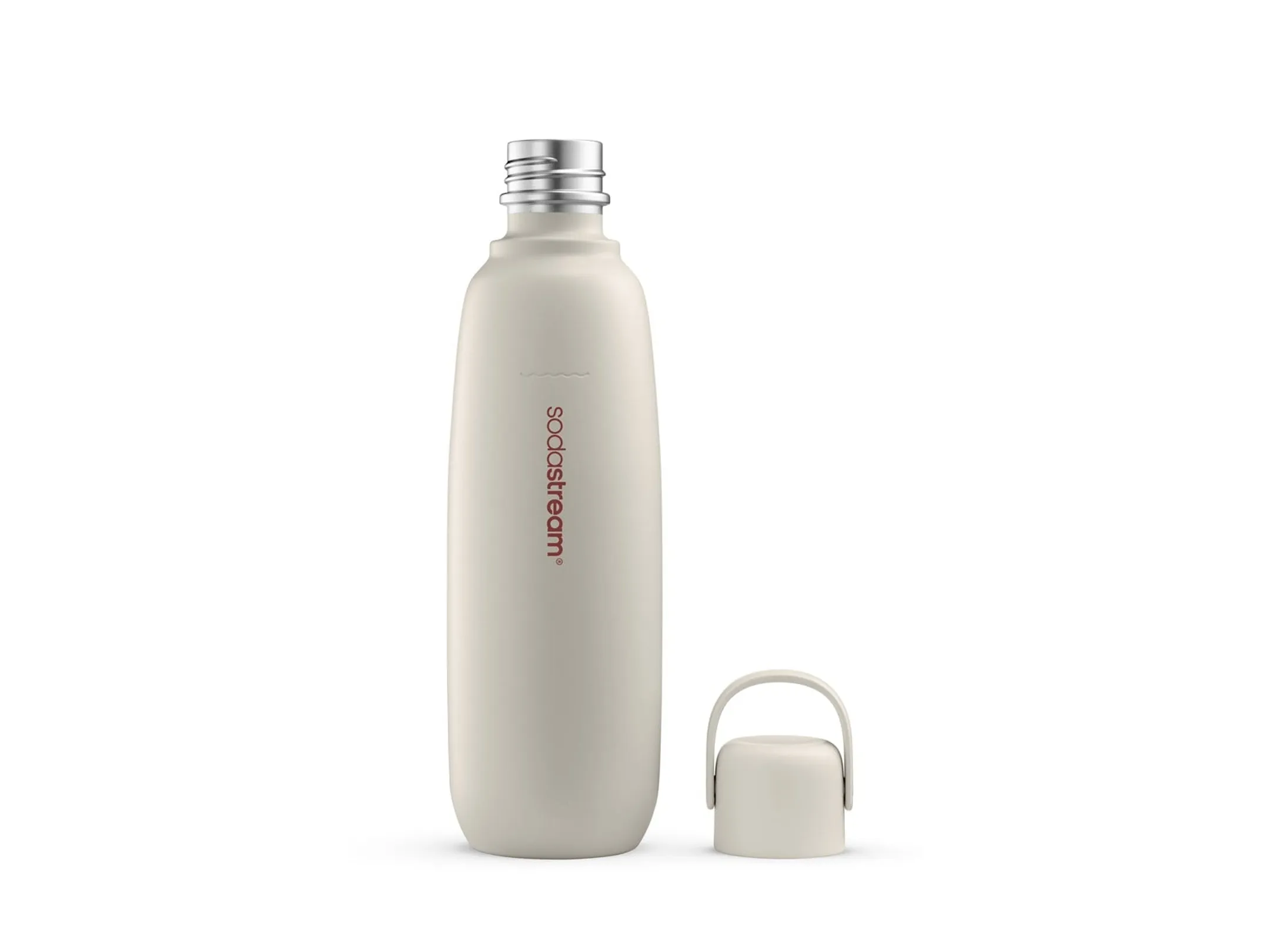 Fizz & Go - Metalen fles - 0,9L - Sand