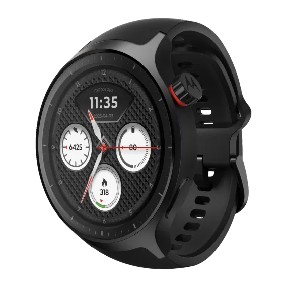 Moto Watch Volcanic Ash (Zwart) 47mm