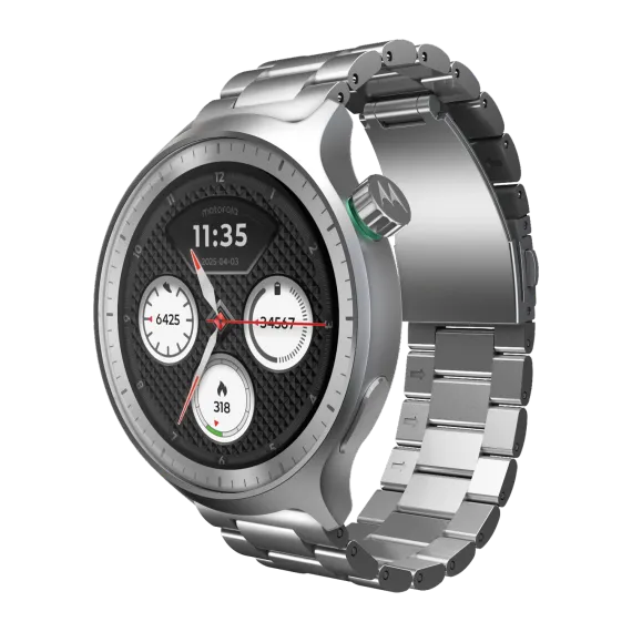 Moto Watch Premium Silver+Herbal Garden 47mm