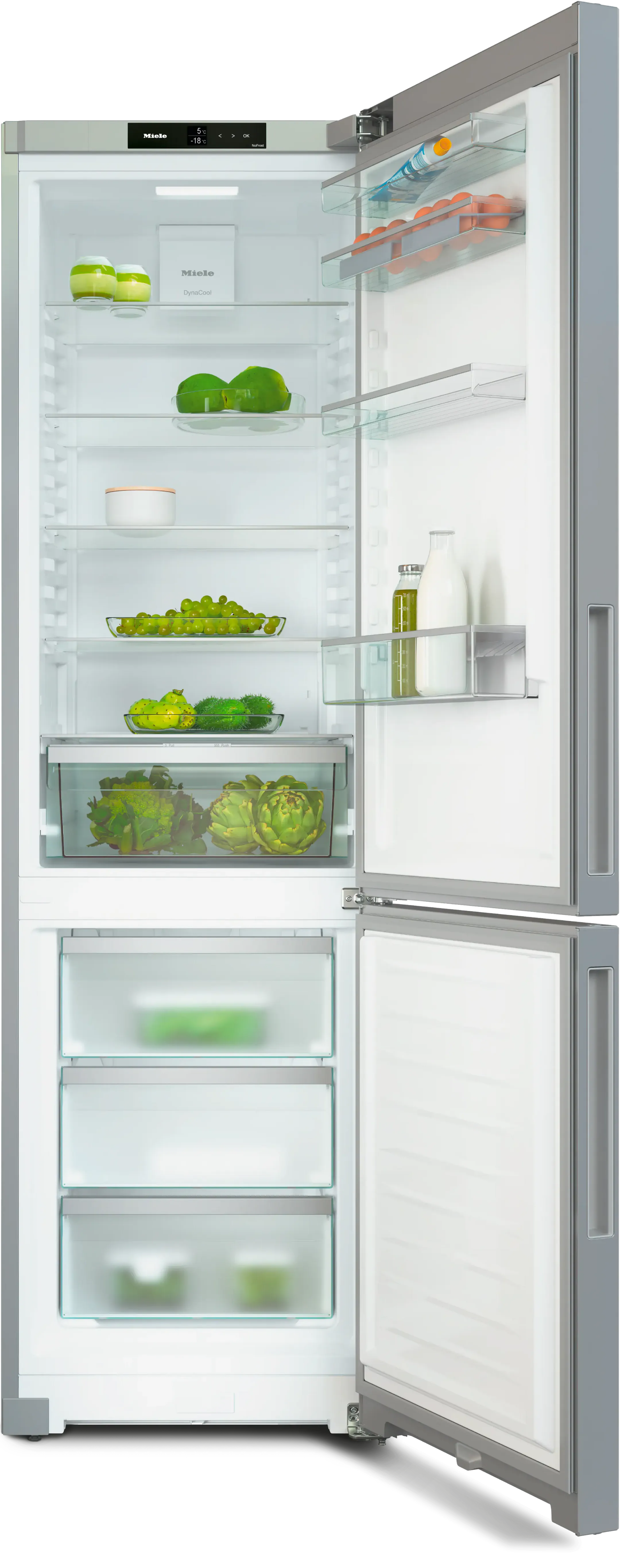 Combi frigo-congélateur KFN 4395 BD Aspect inox