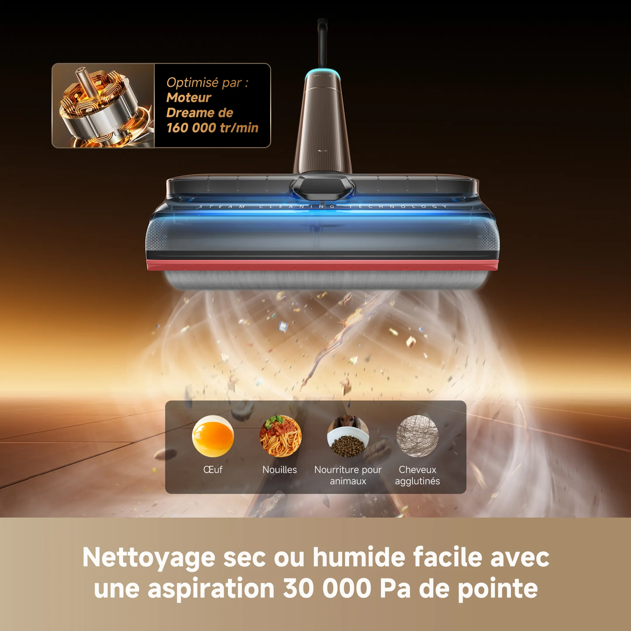 Nettoyeur de sols T16 Pro Steam