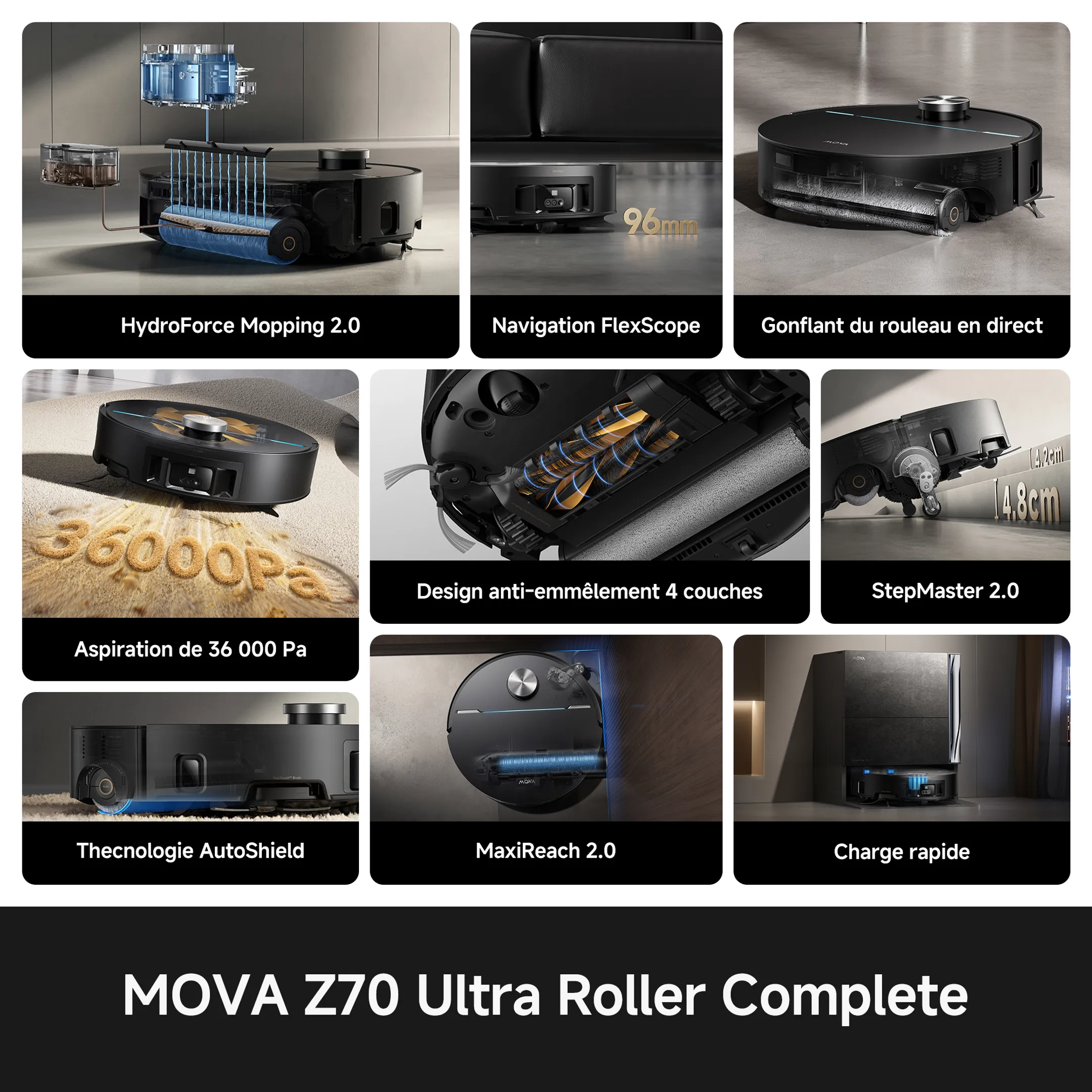 Aspirateur robot Z70 Ultra Roller