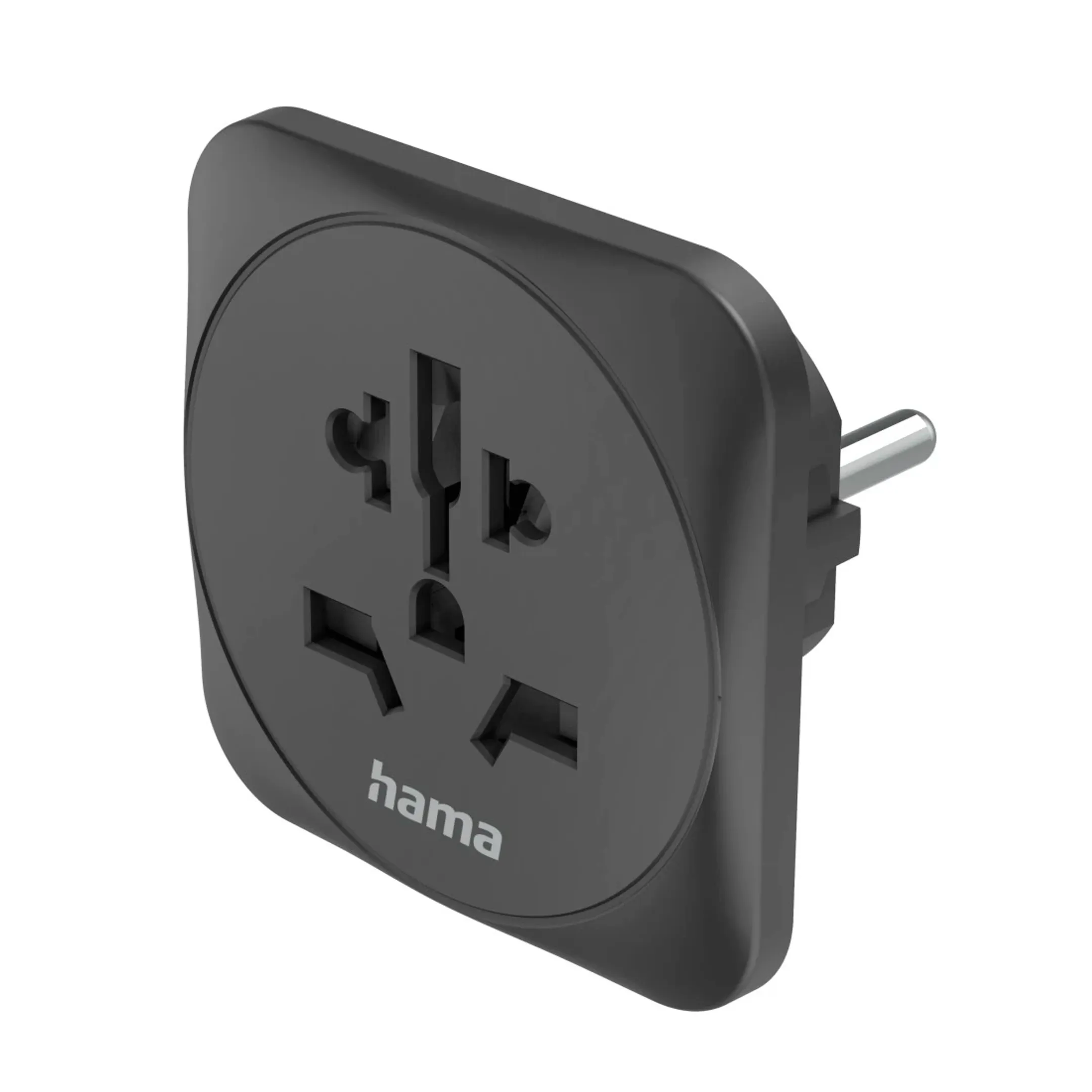 Adaptateur de prise de voyage - World to Europe - Noir