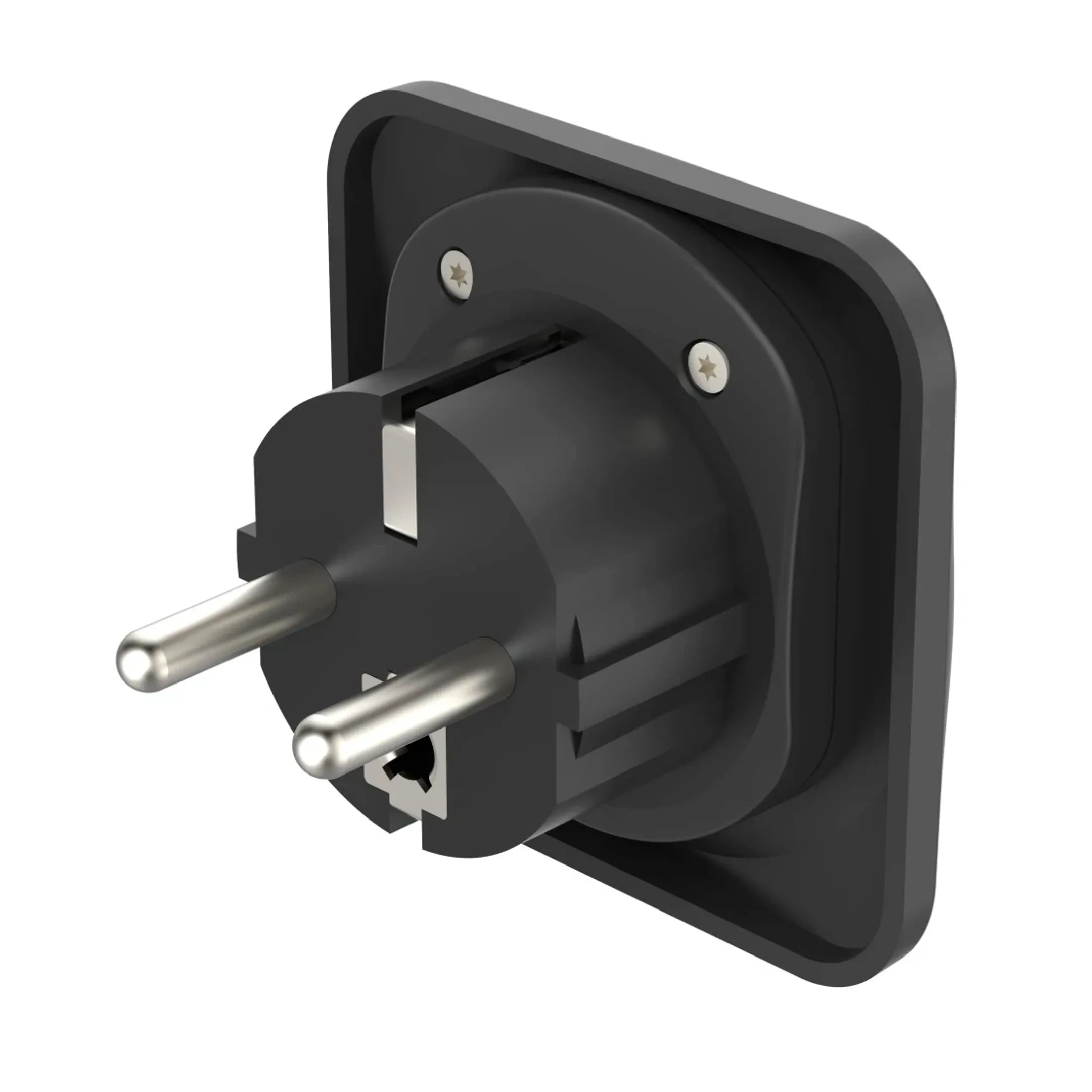 Adaptateur de prise de voyage - World to Europe - Noir