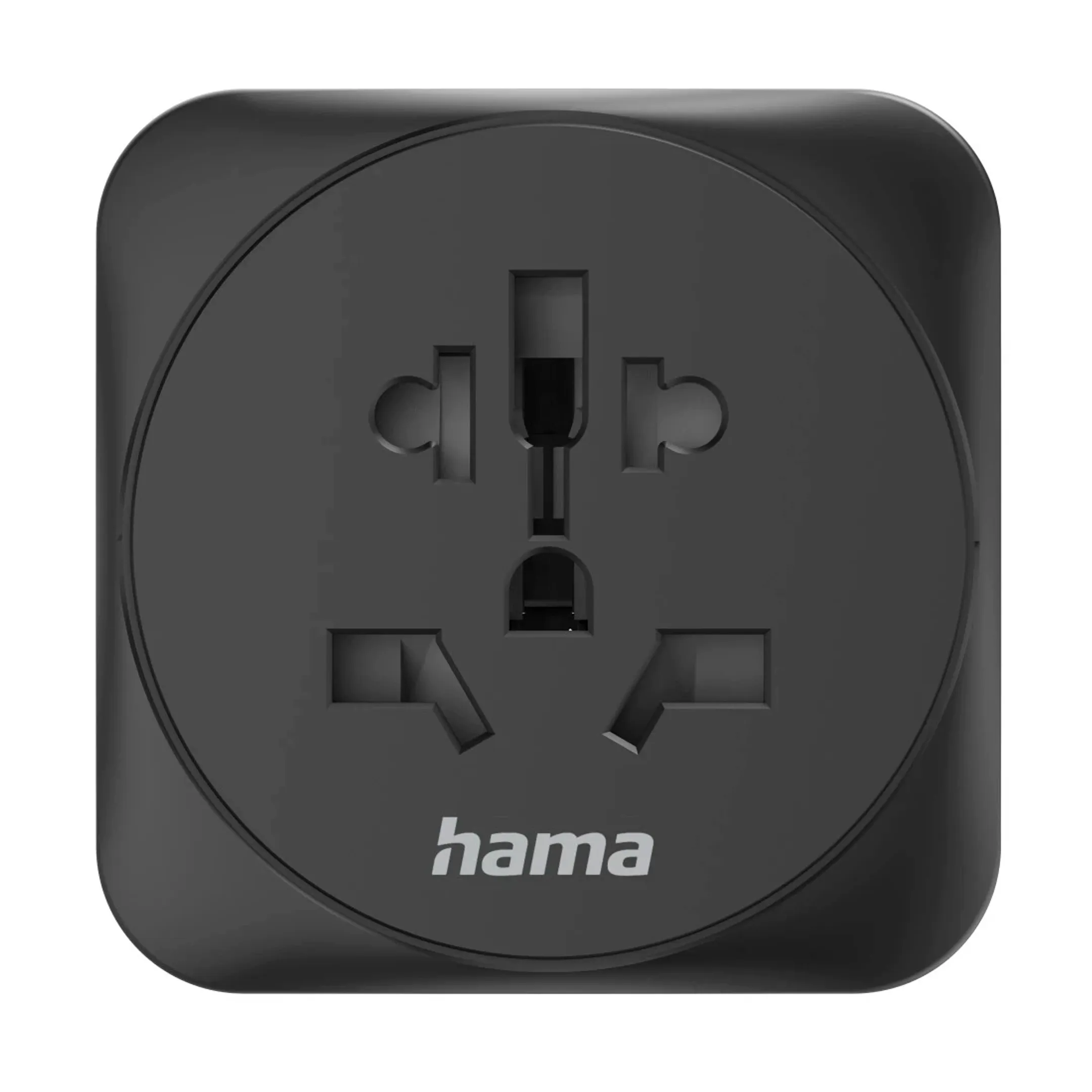 Adaptateur de prise de voyage - World to Europe - Noir