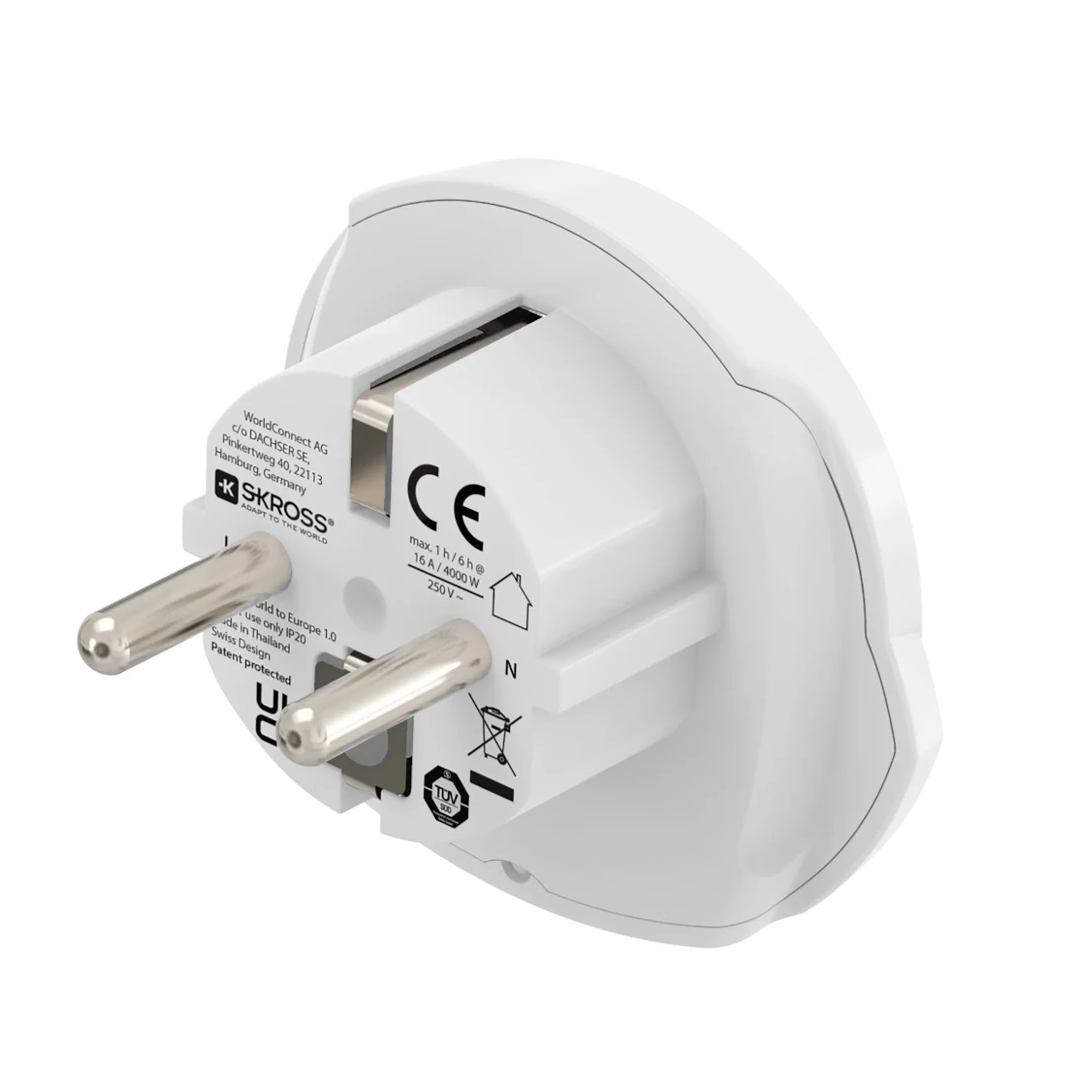 Adaptateur de voyage World Travel Pro Light USB 2x USB