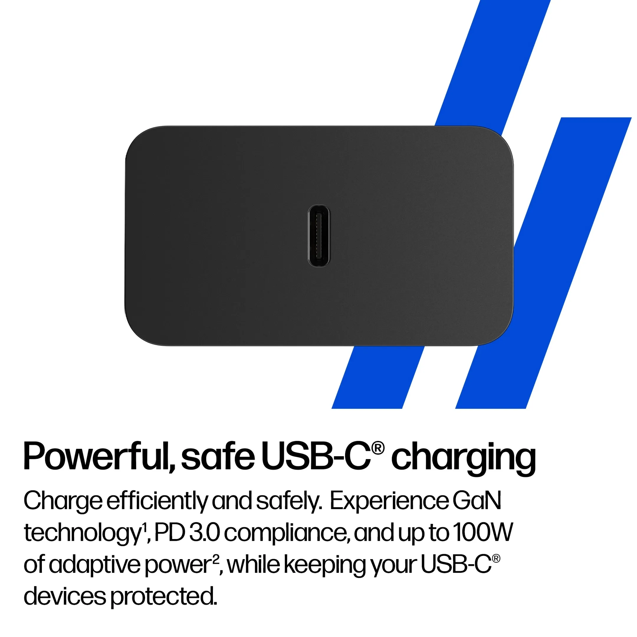 100W GaN Wall Charger - USB-C - Incl USB-C kabel van 2m