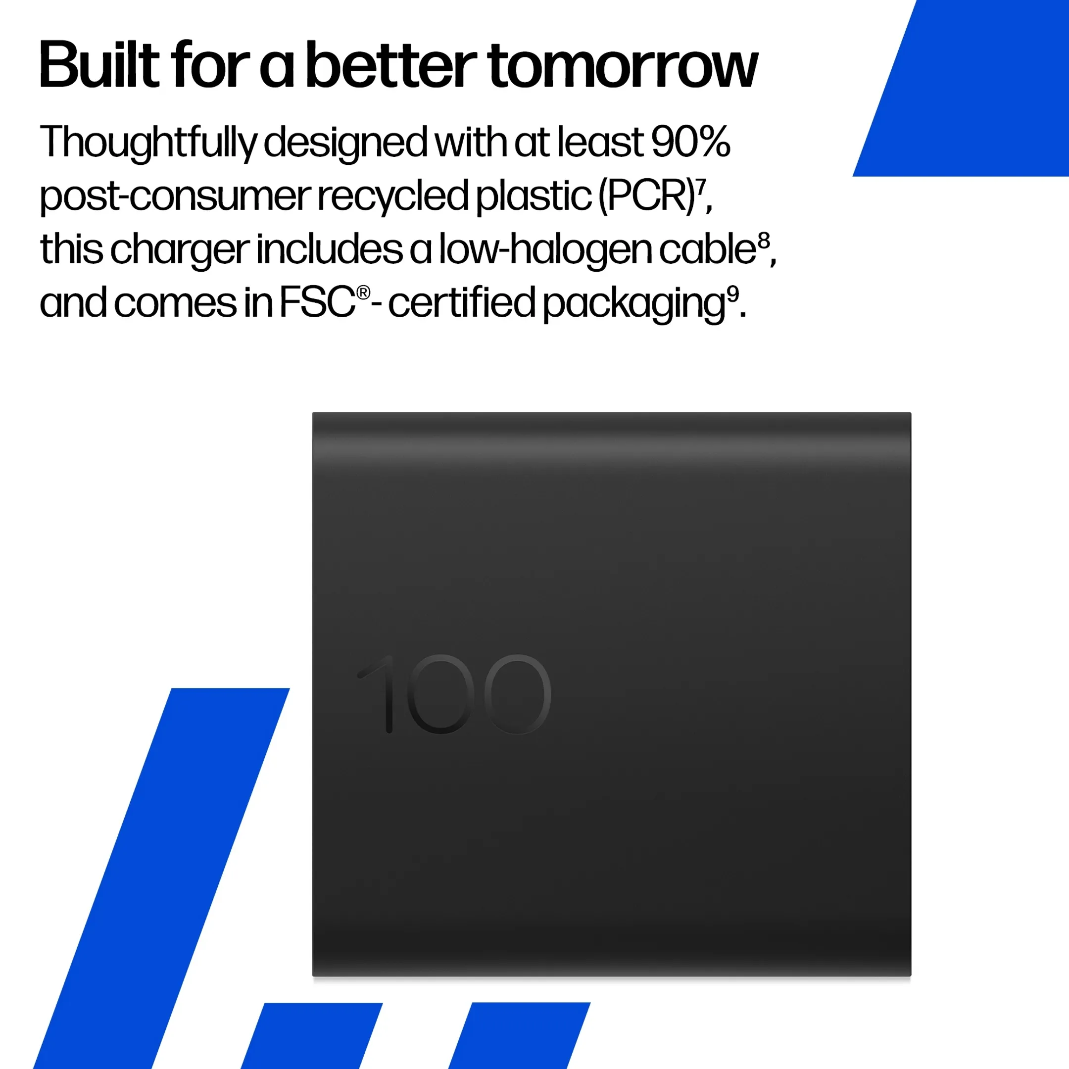 100W GaN Wall Charger - USB-C - Incl USB-C kabel van 2m