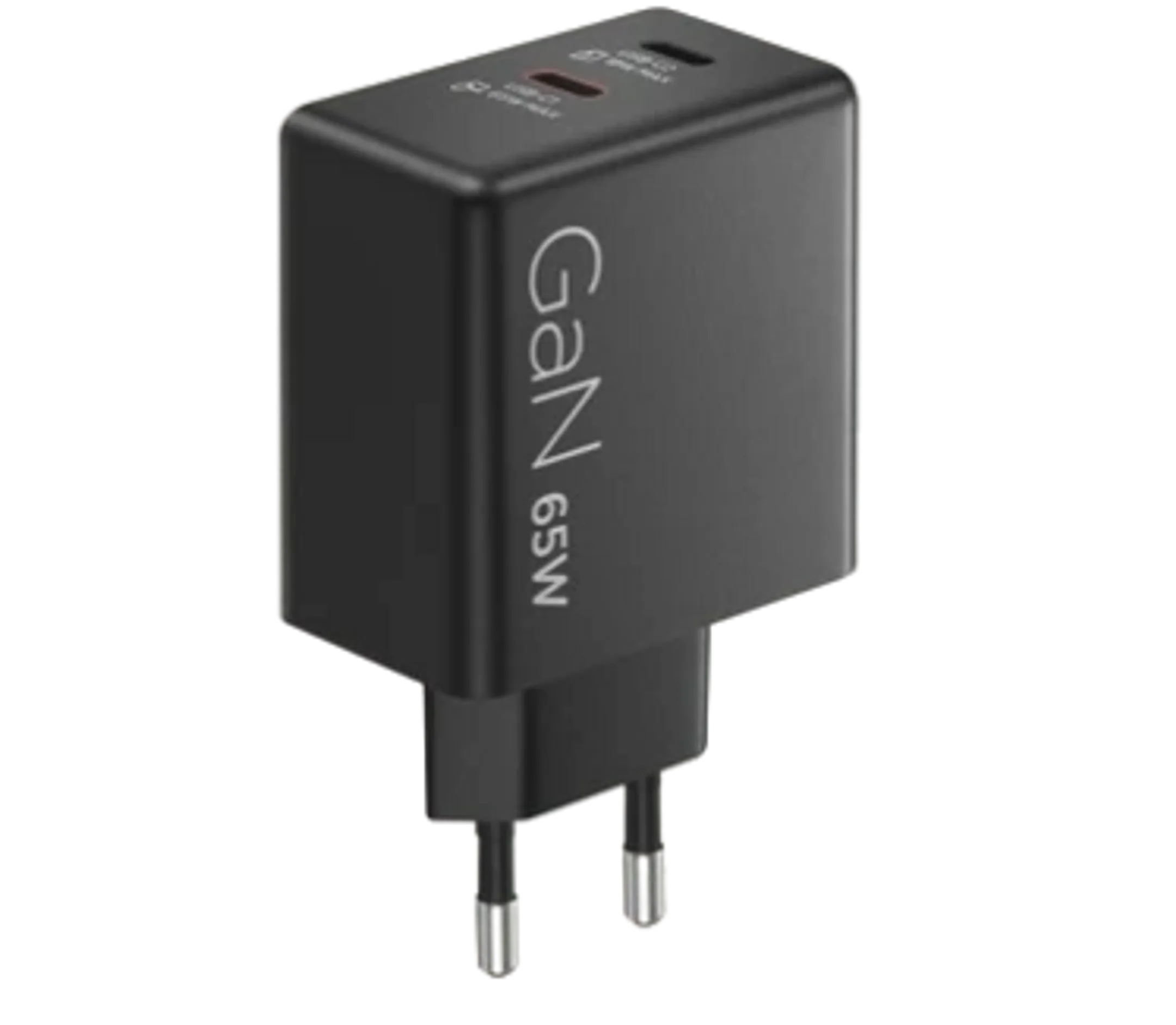 Laptop oplader - Dual USB-C - 65W GaN
