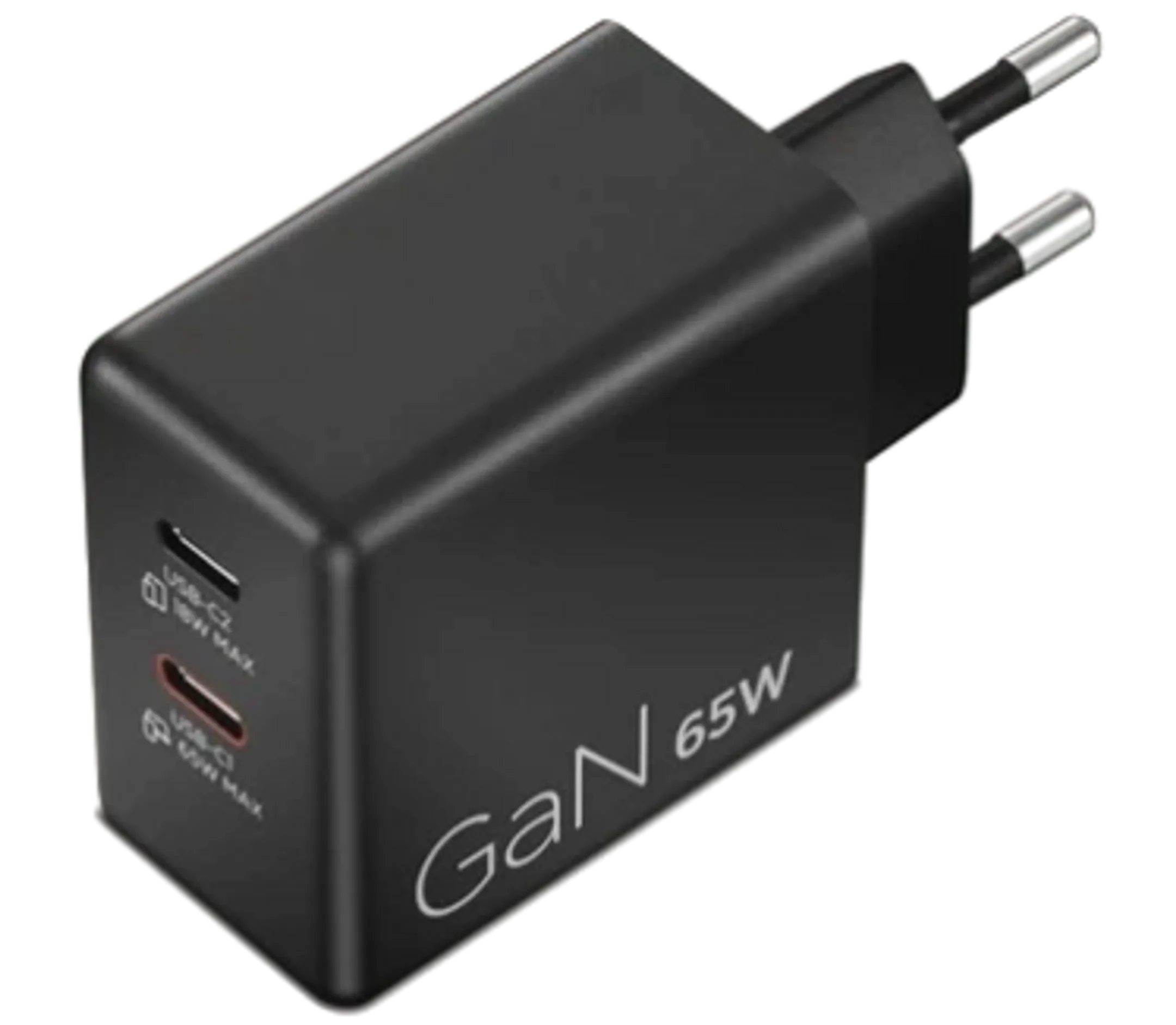 Laptop oplader - Dual USB-C - 65W GaN