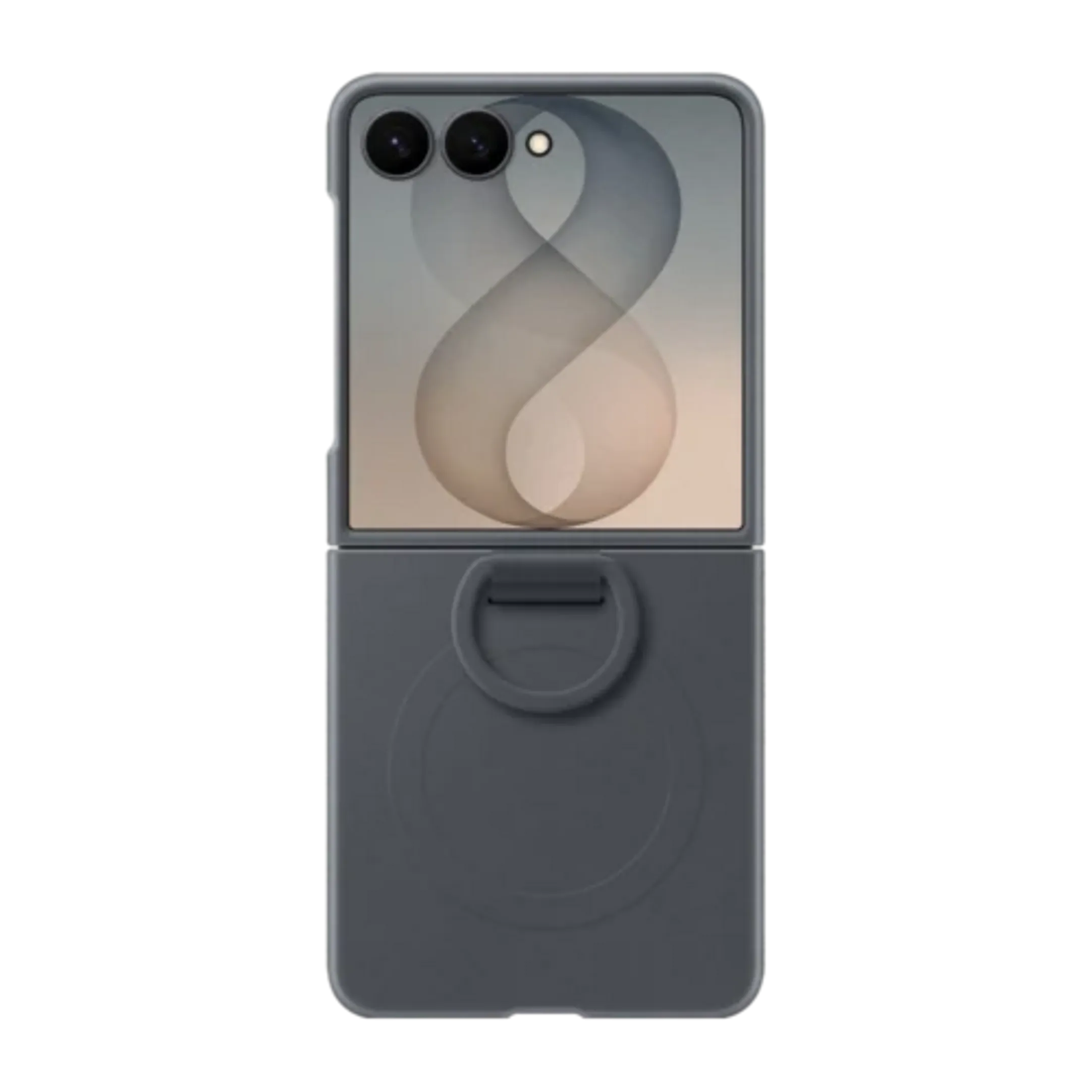 Ring magnet backcover voor Galaxy Z Flip8 - Zwart