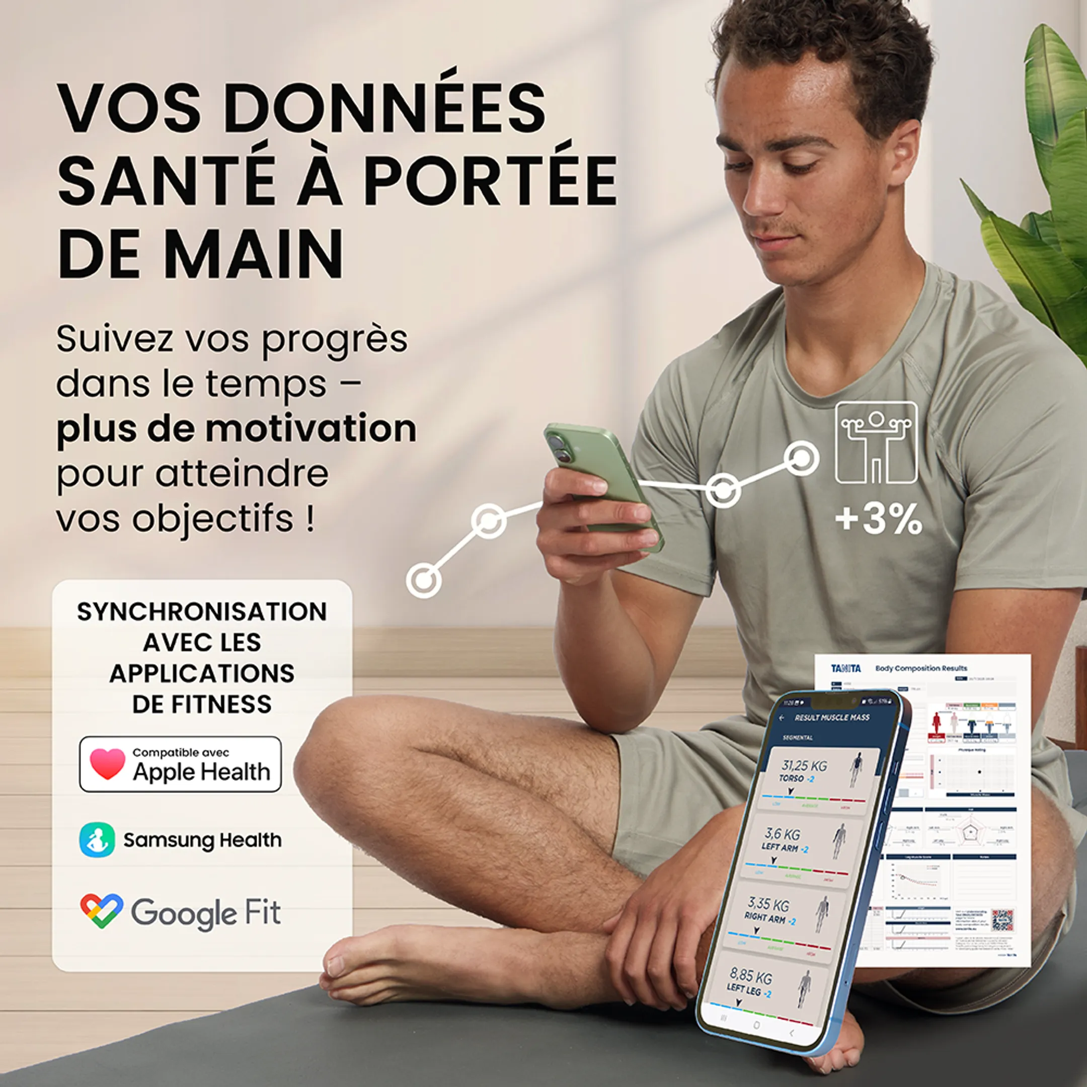 RD-545HR Pèse-personne intelligente avec analyse corporelle segmentaire