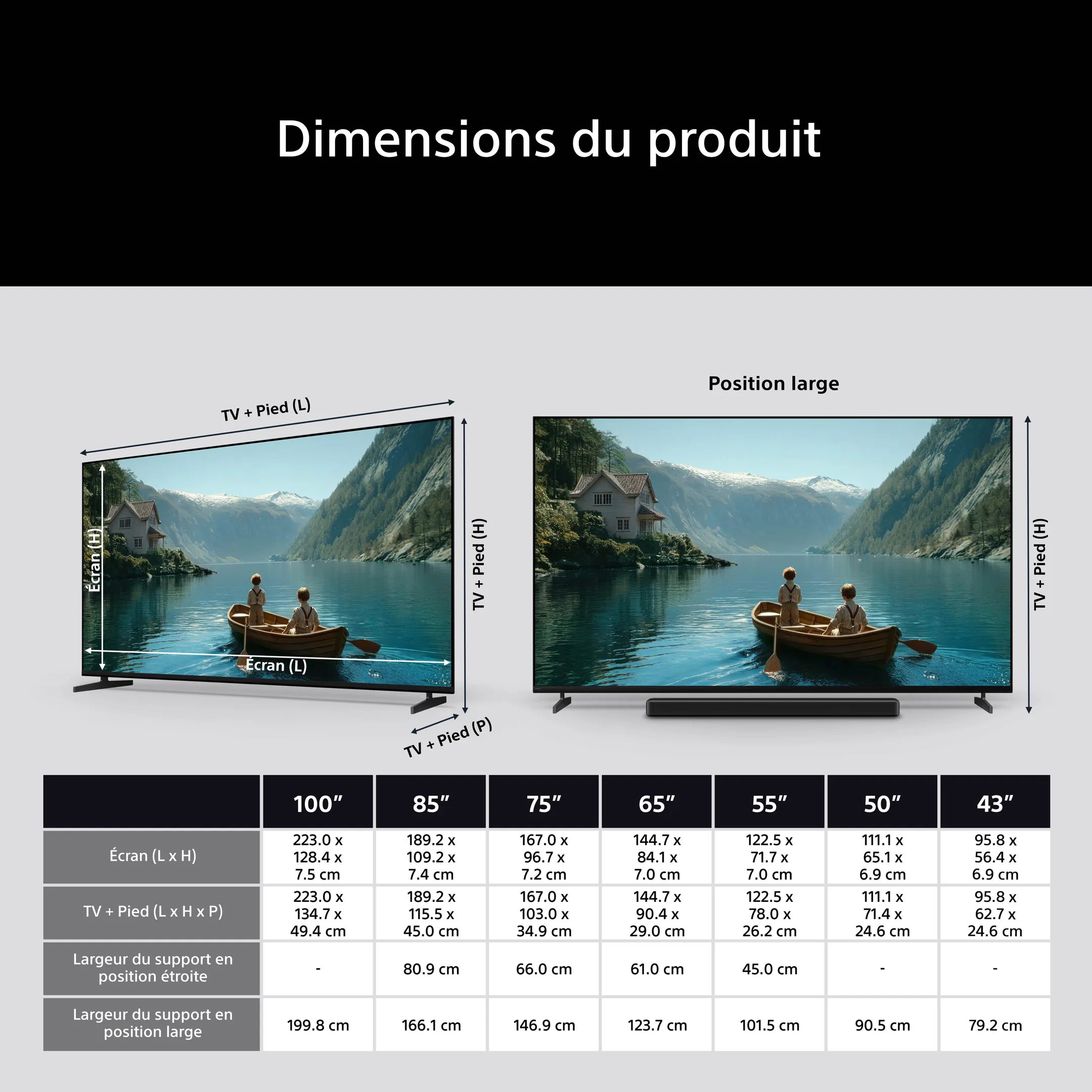 LED 4K TV BRAVIA 3 || K65XR39M2PB (2026) - 65 pouces