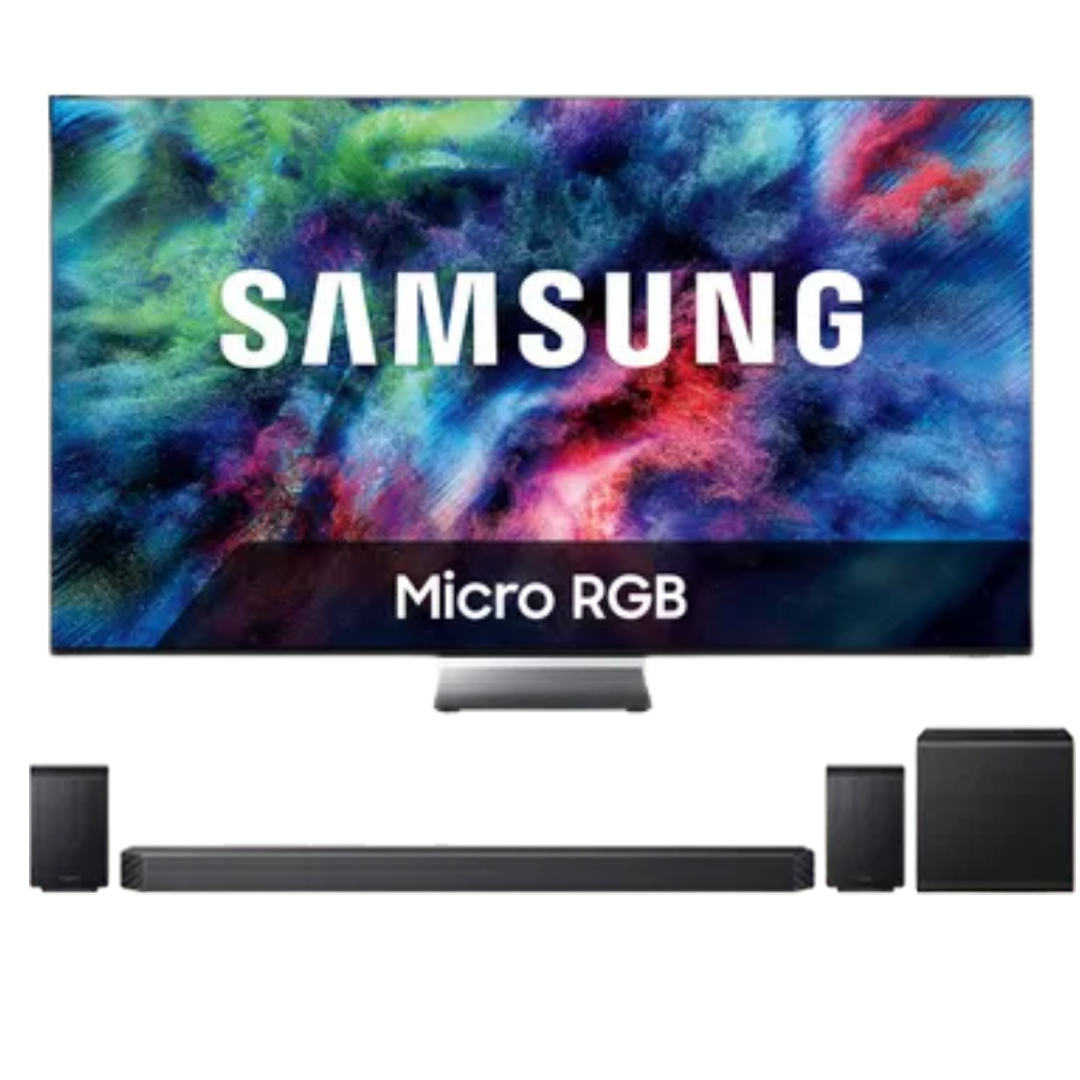 Samsung Bundel - Micro RGB 4K TV MRE65R95HATXXN (2026) - 65 inch + Soundbar Cinematic Q-serie HW-Q930H/XN - Zwart