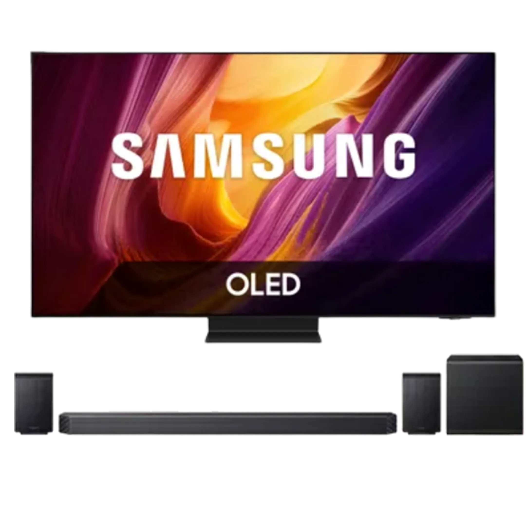 Bundle - OLED 4K TV QE65S95H (2026) - 65 pouces + Barre de son Cinematic Q-series HW-Q930H/XN - Noir