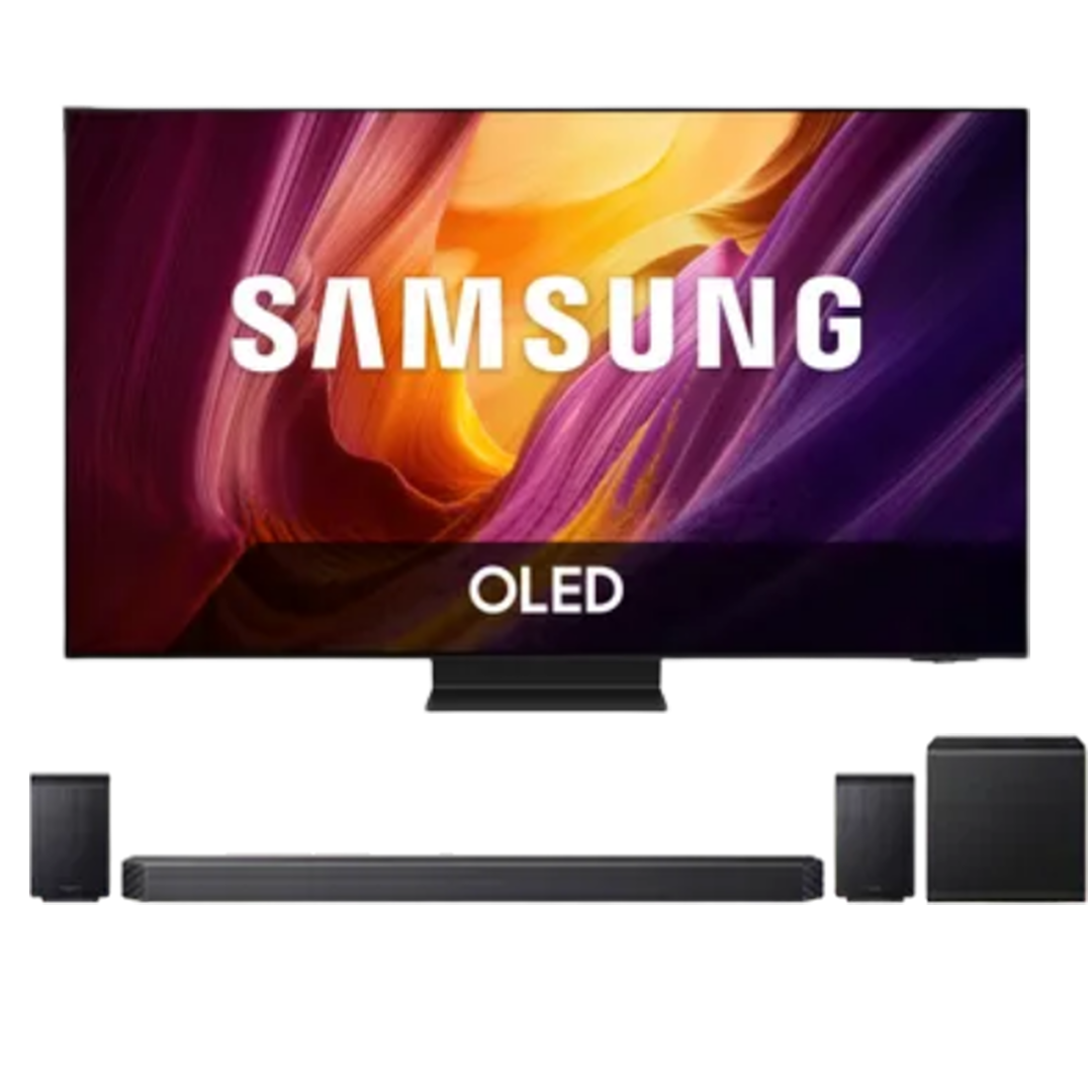 Samsung Bundel - OLED 4K TV QE55S95HFTXXN (2026) - 55 inch + Soundbar Cinematic Q-serie HW-Q930H/XN - Zwart