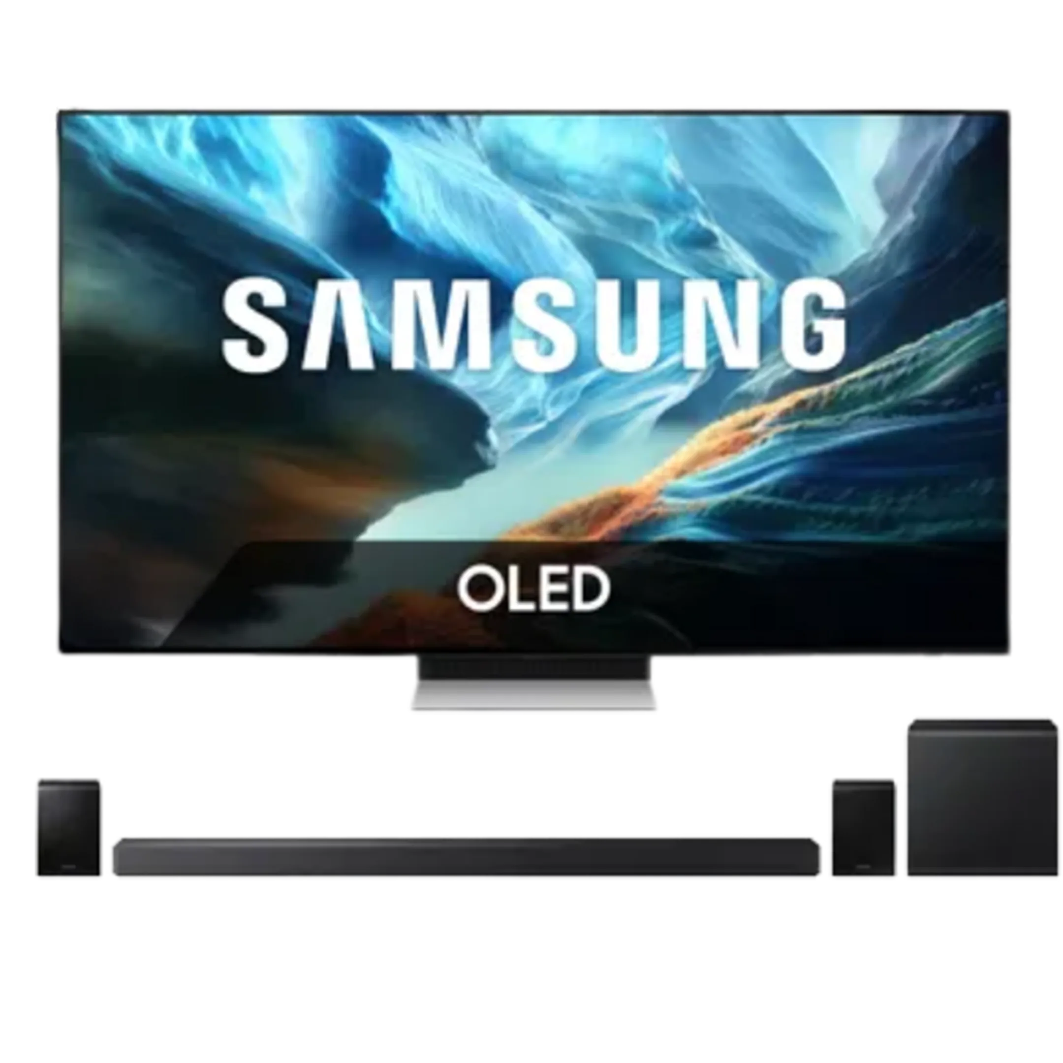 Bundle - OLED TV 4K QE55S90HAEXXN (2026) - 55 pouces + Barre de son Cinematic Q-series HW-QS750F/XN - Noir