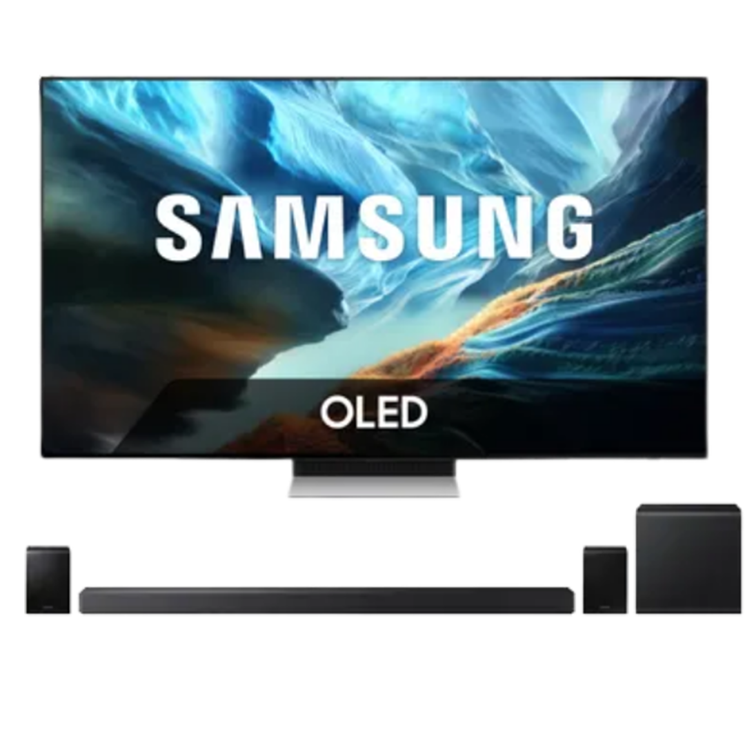 Samsung Bundel - OLED 4K TV QE55S90HAEXXN (2026) - 55 inch + Cinematic Q-series HW-QS750F/XN soundbar - Zwart