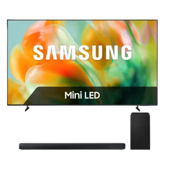 Bundle - Mini LED TV 4K UE65M83HAUXXN (2026) - 65 pouces + Cinematic Q-series Barre de son HW-Q600H/XN (2026) - Noir