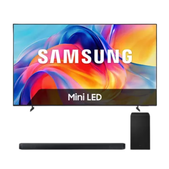Bundel - Mini LED 4K TV UE55M73HAUXXN (2026) - 55 inch + Cinematic Q-series Soundbar HW-Q600H/XN (2026) - Zwart