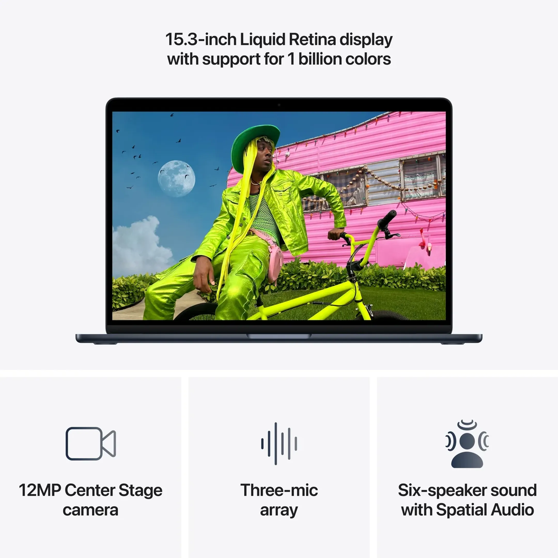 MacBook Air 15" M5 16GB/512GB Middernacht