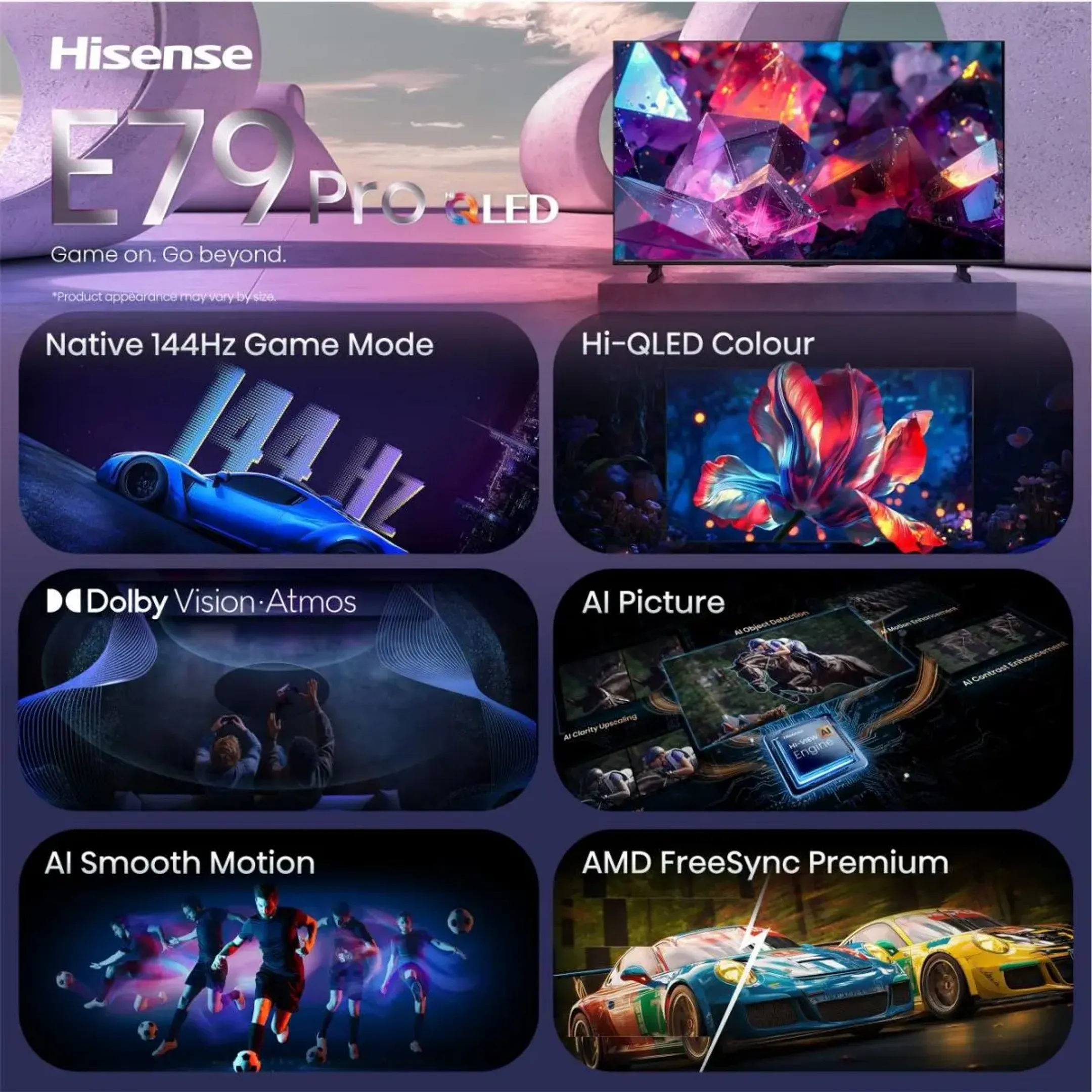 Hi-QLED 4K TV 43E79S PRO (2026) - 43 inch