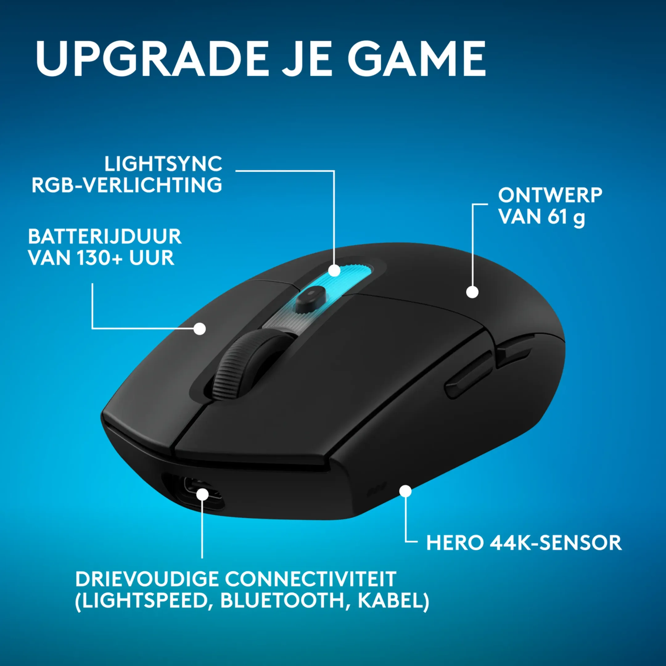 G305 X SUPERLIGHT - Zwart