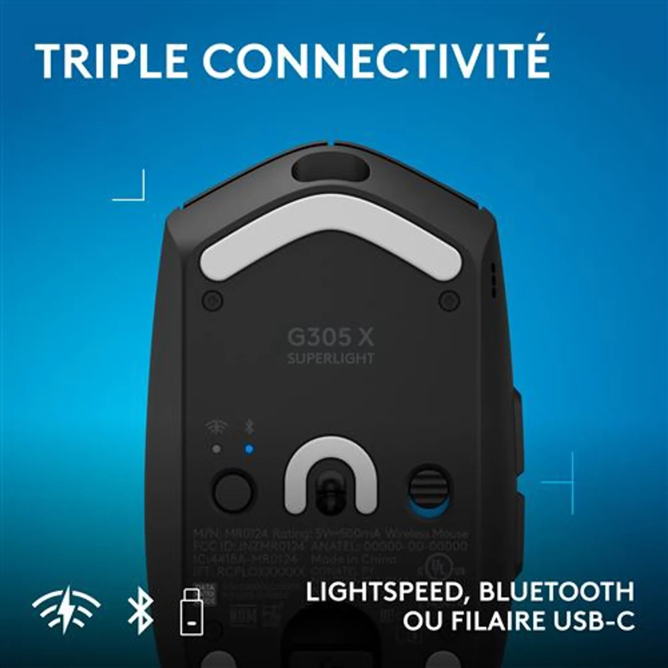 G305 X SUPERLIGHT - Zwart