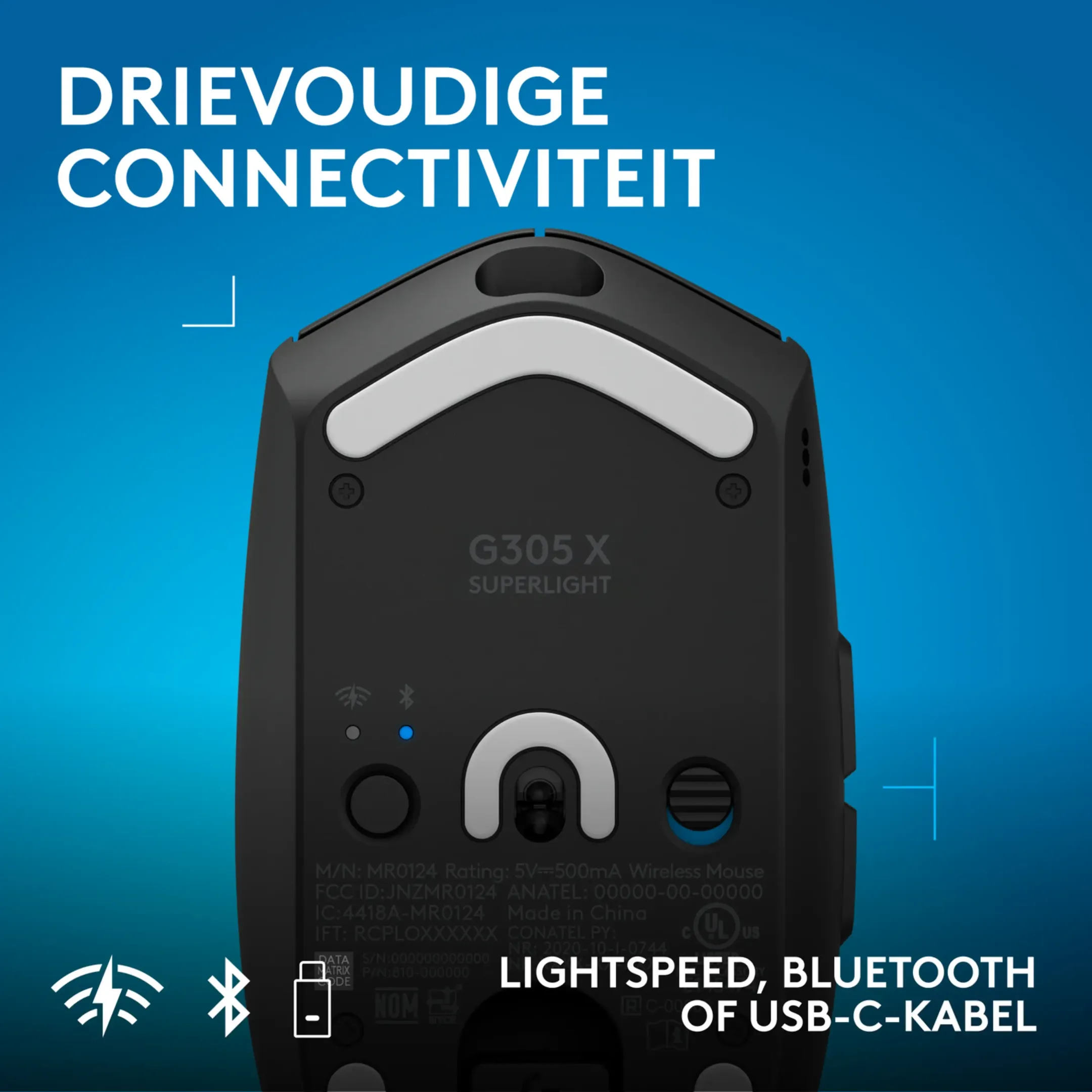 G305 X SUPERLIGHT - Zwart